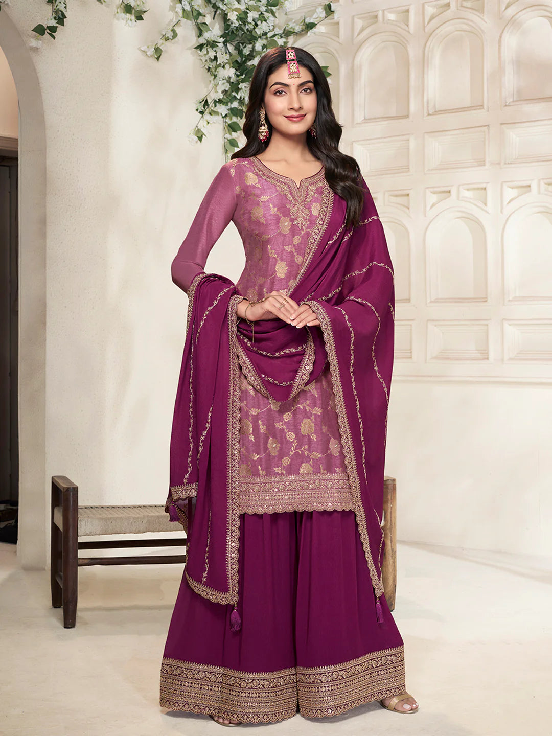 Pahel Palazzo Suit - Roop Darshan
