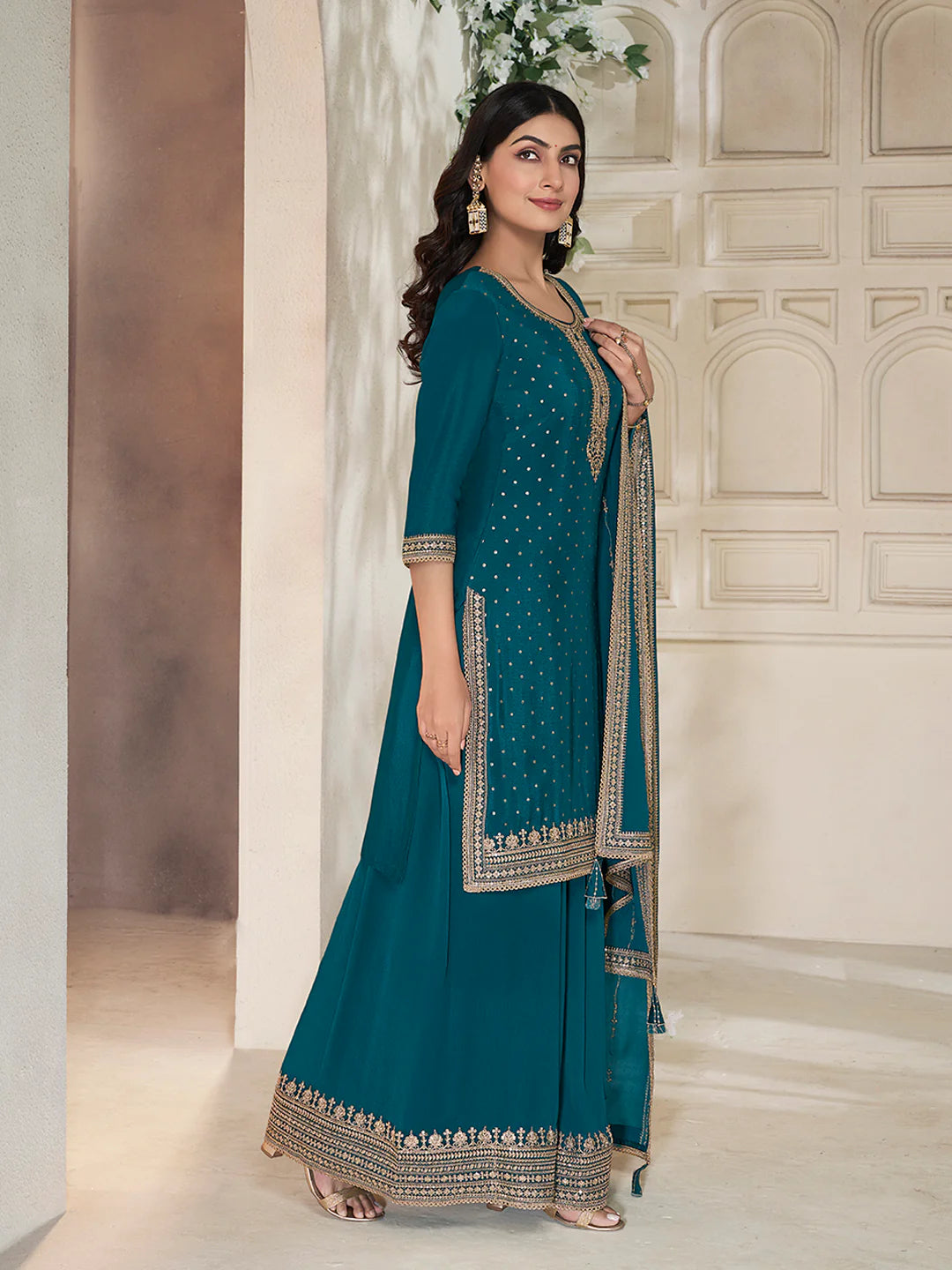Kamika Sharara Suit - Roop Darshan