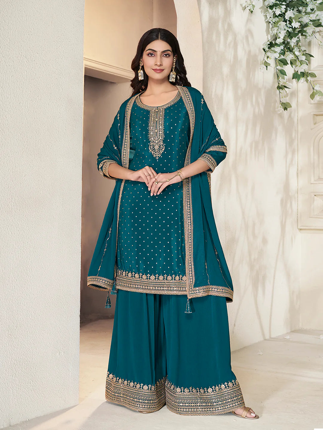 Kamika Sharara Suit - Roop Darshan