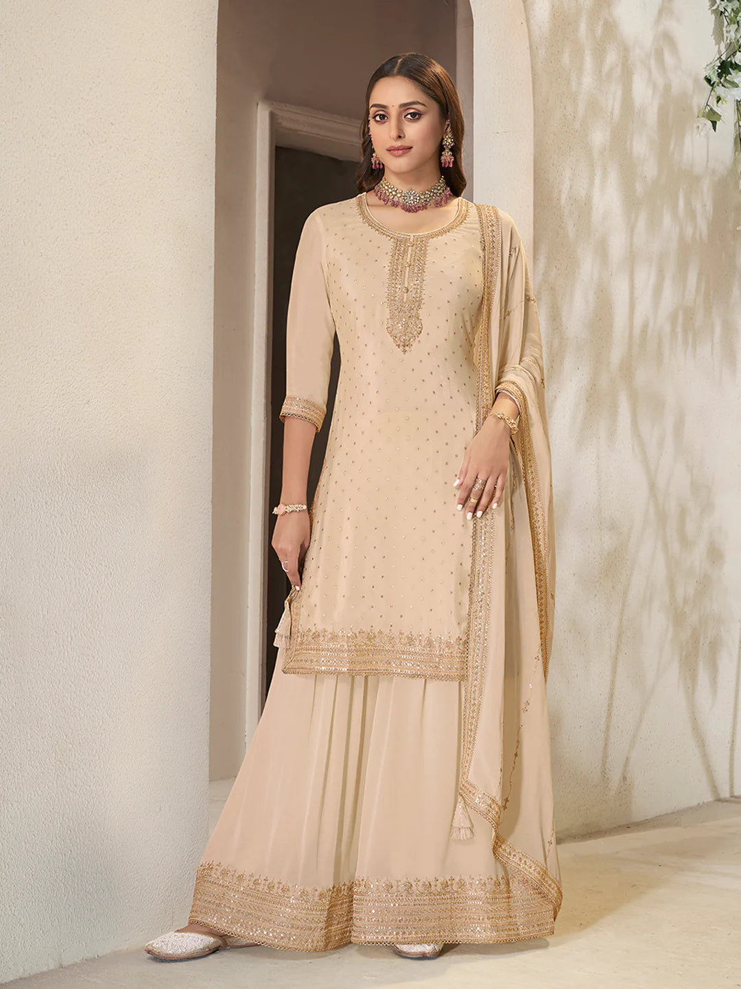Kamika Sharara Suit - Roop Darshan