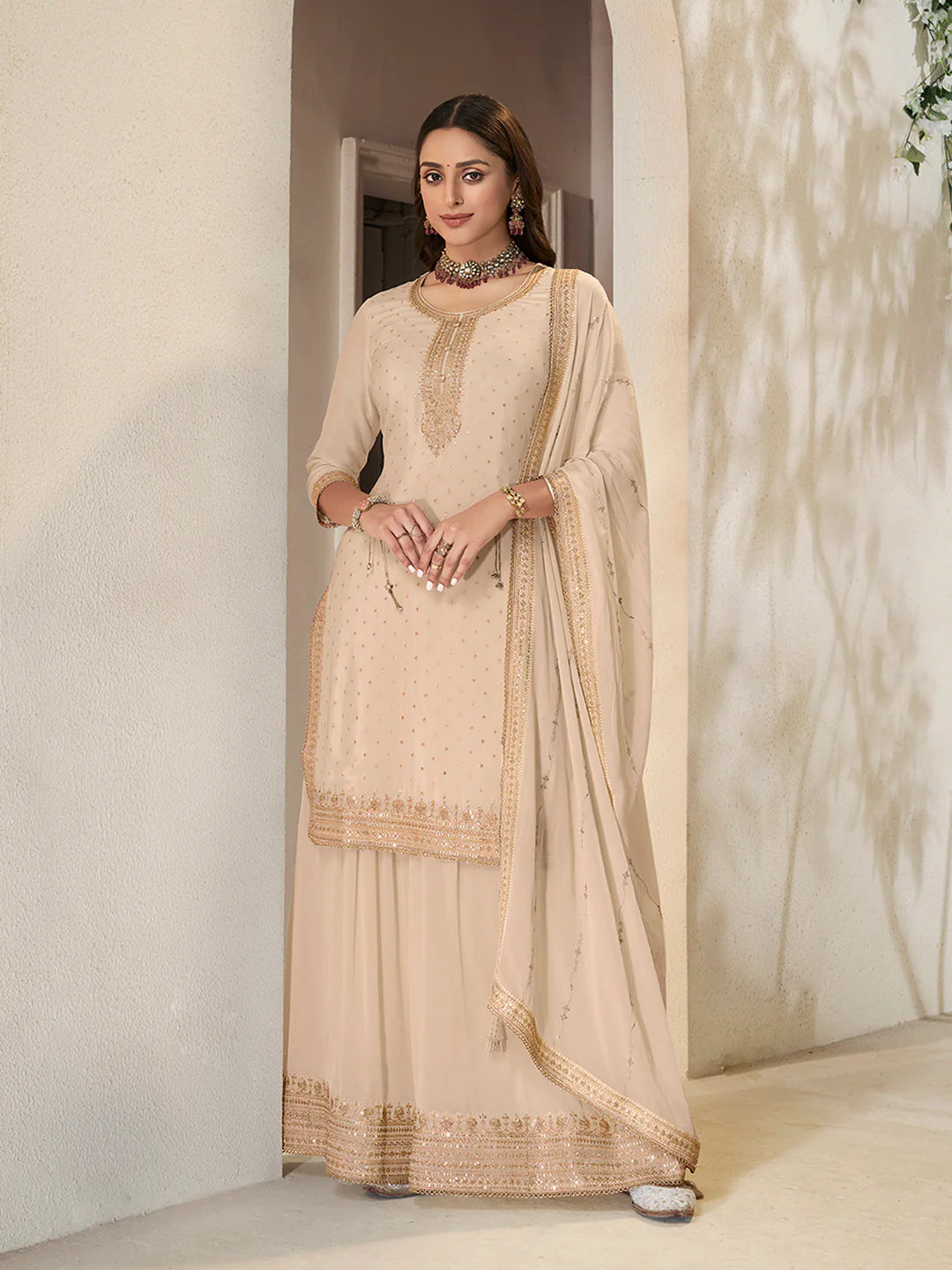 Kamika Sharara Suit - Roop Darshan