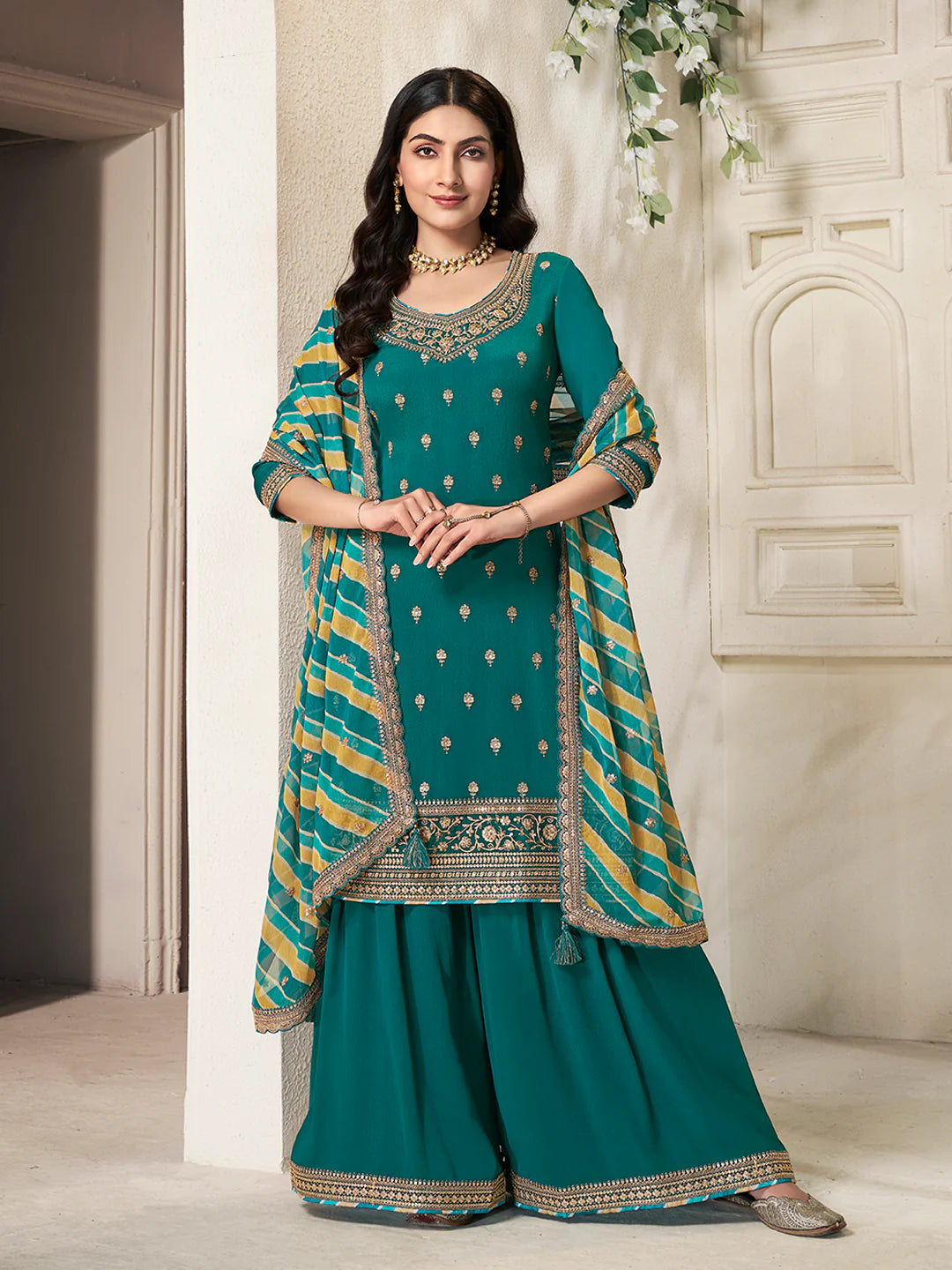 Namita Palazzo Suit - Roop Darshan