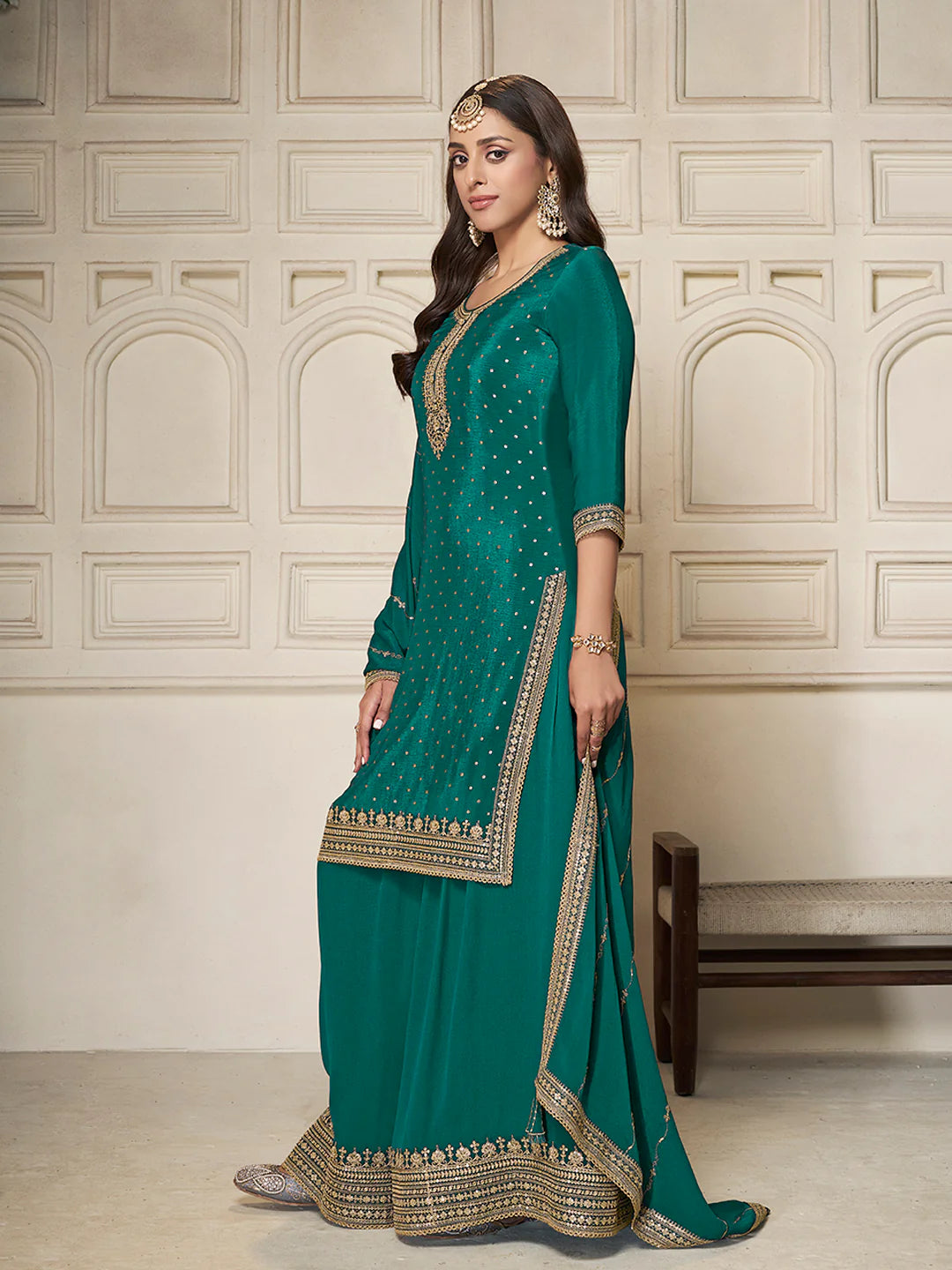 Kamika Sharara Suit - Roop Darshan
