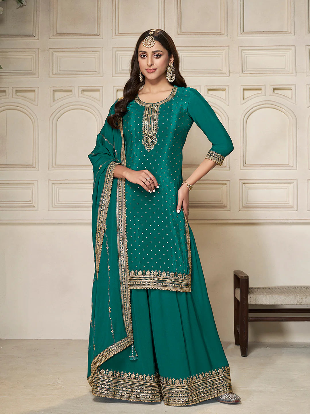 Kamika Sharara Suit - Roop Darshan