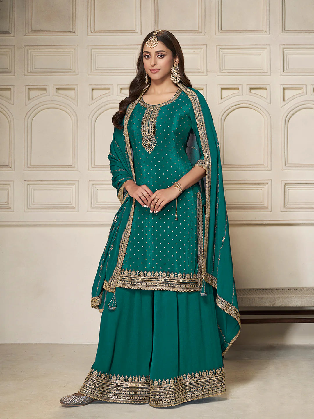 Kamika Sharara Suit - Roop Darshan