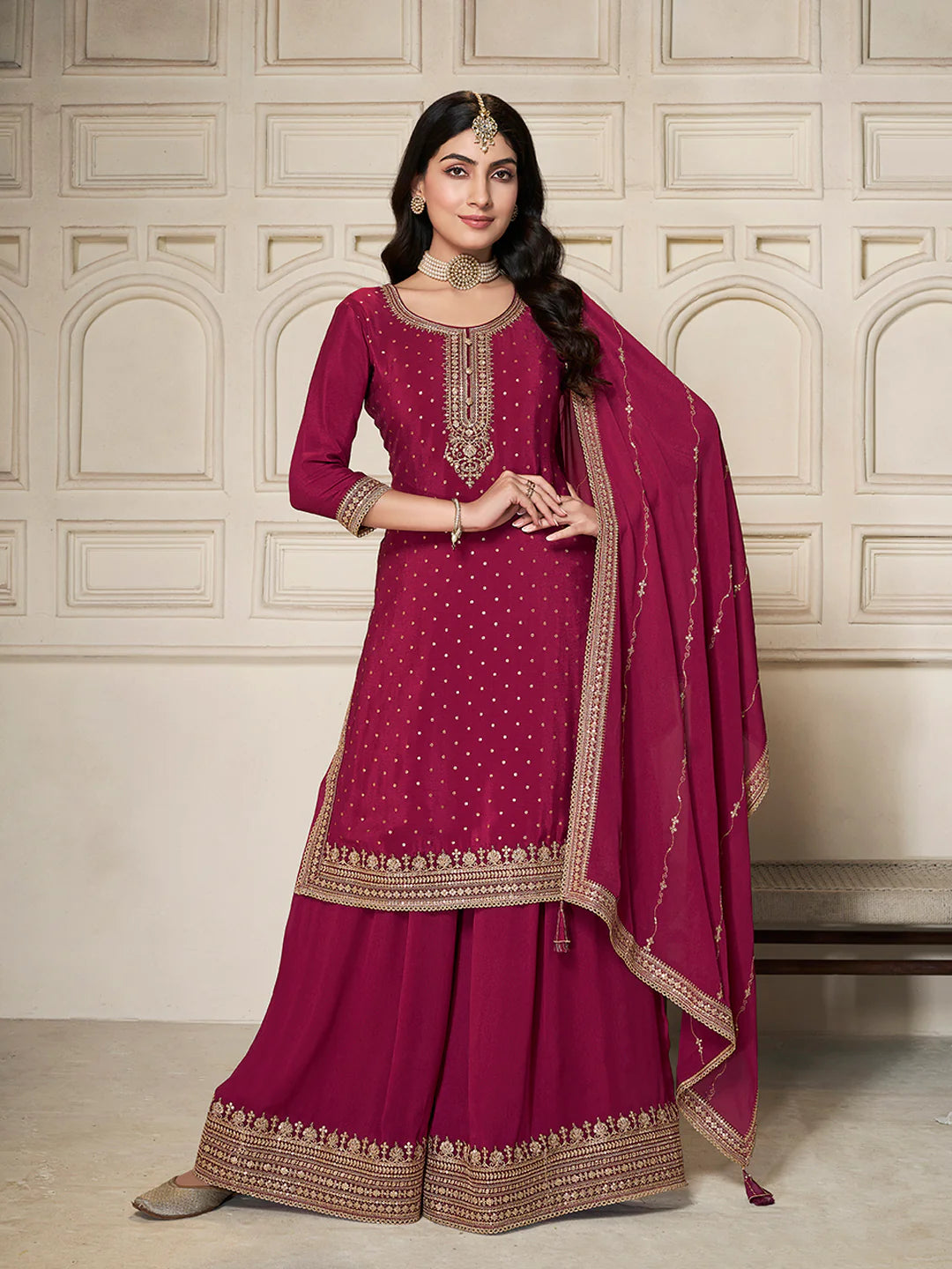 Kamika Sharara Suit - Roop Darshan