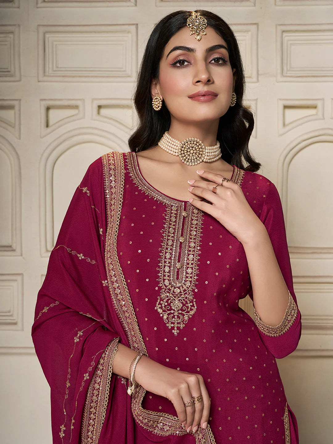 Kamika Sharara Suit - Roop Darshan
