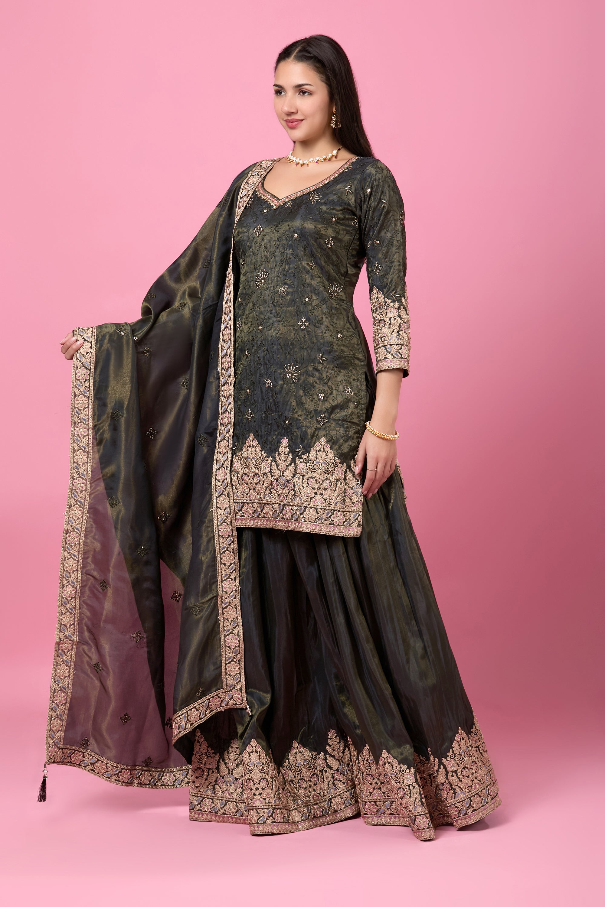 Aarohi Palazzo Suit - Roop Darshan