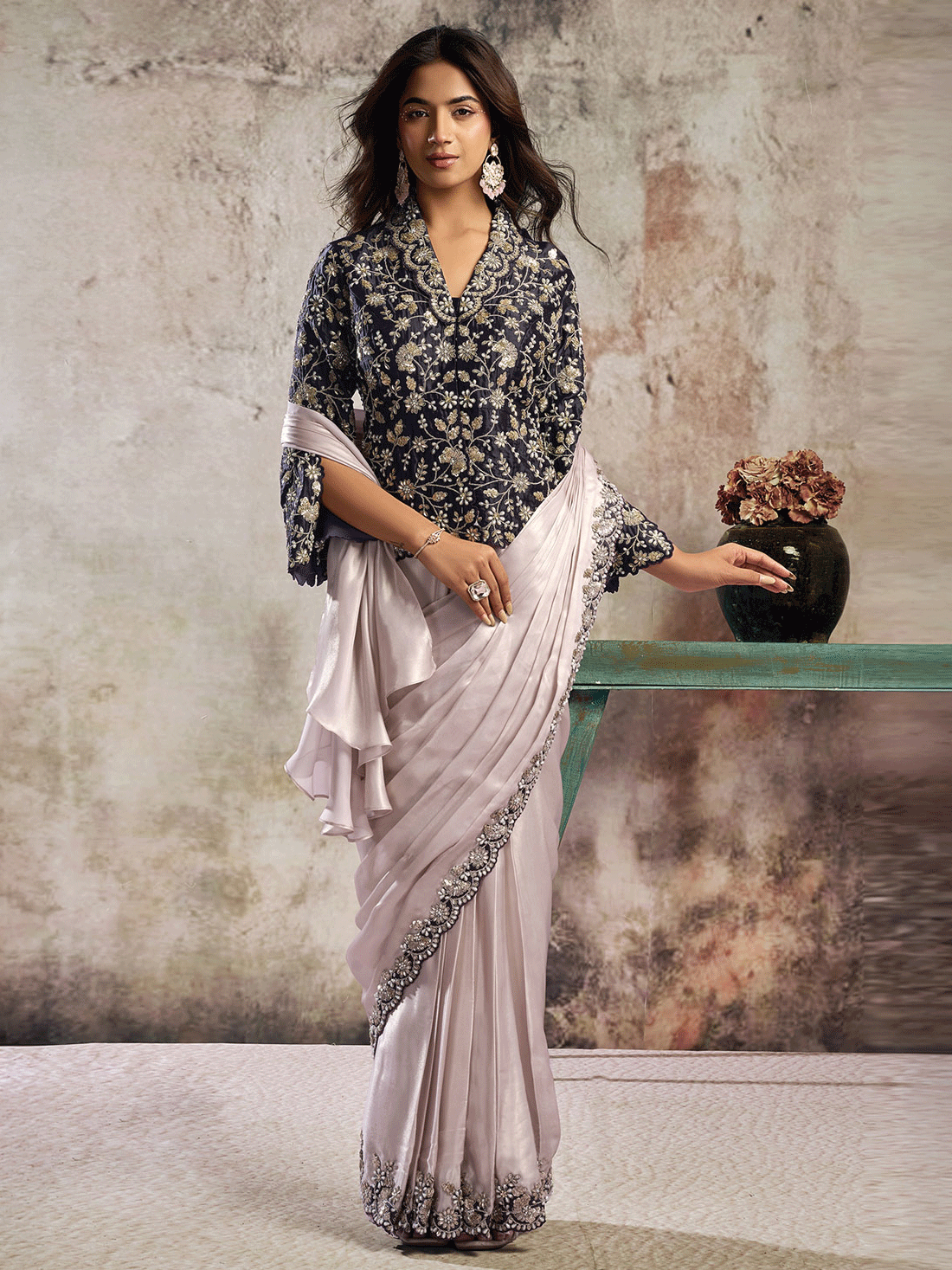 Zahra Silk Choli Saree