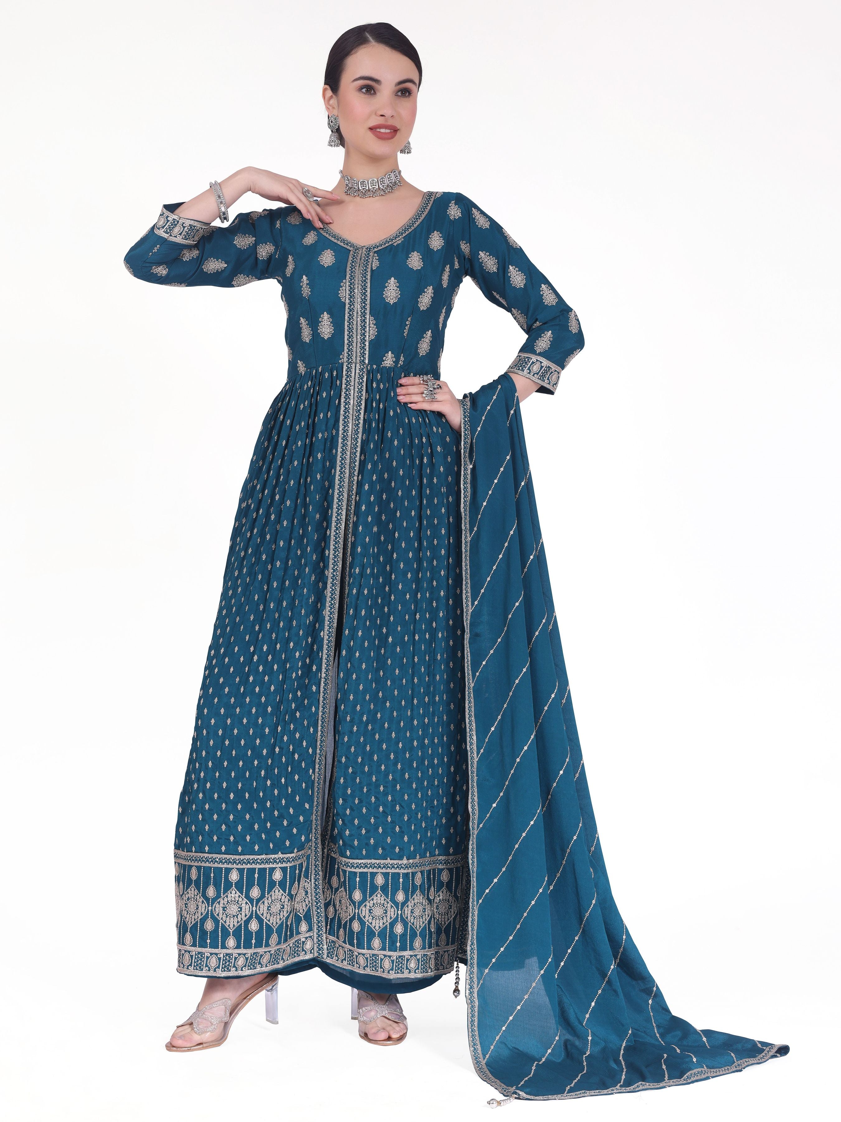 Arpita Plazzo Suit - Roop Darshan
