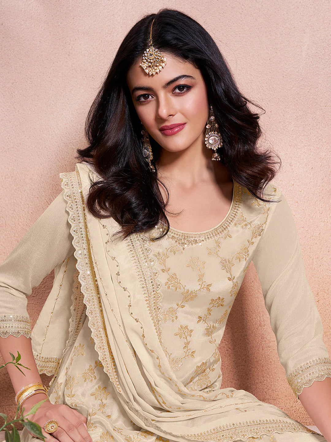 Kriti Palazzo Suit - Roop Darshan