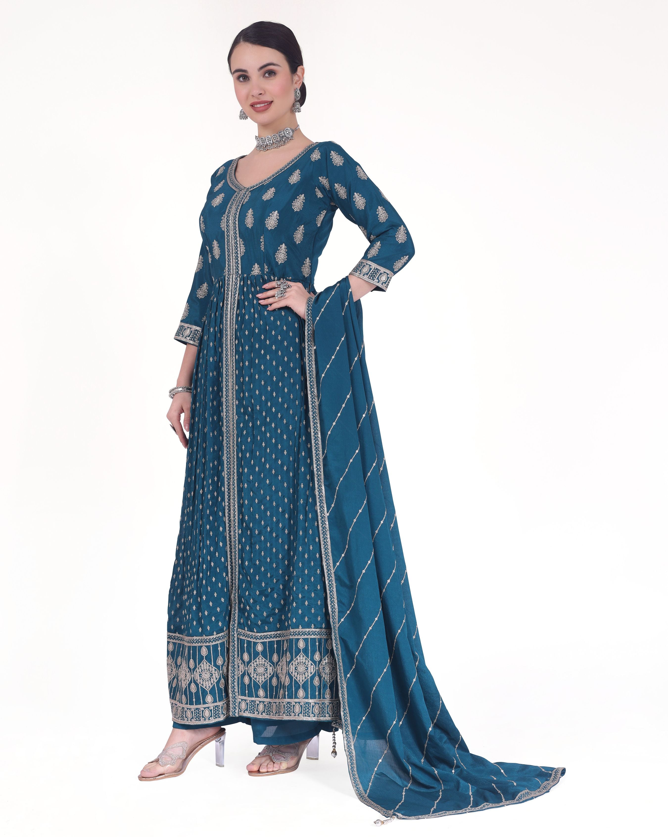 Arpita Plazzo Suit - Roop Darshan