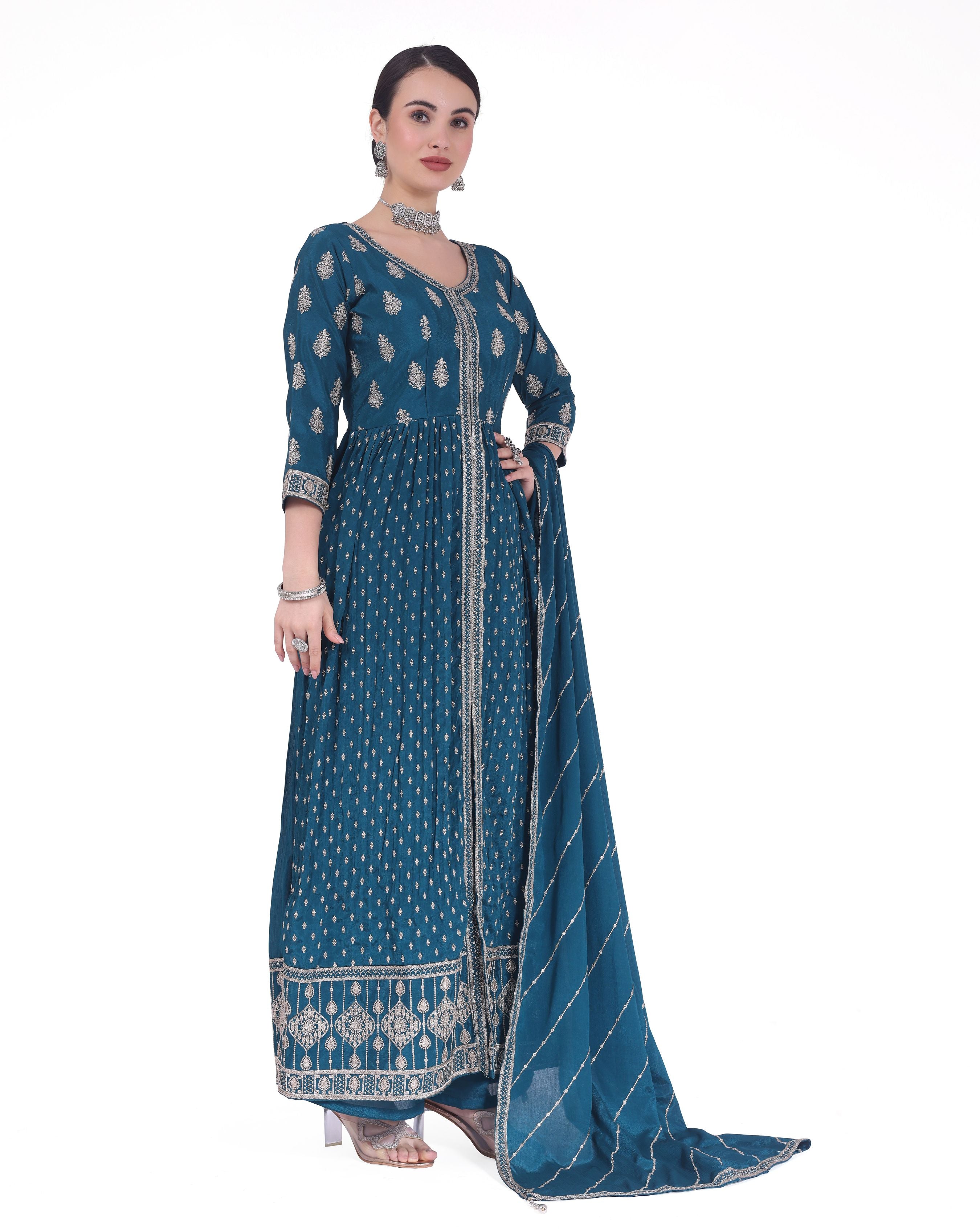 Arpita Plazzo Suit - Roop Darshan