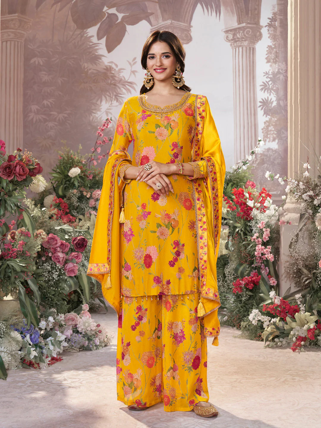 Rehana Palazzo Suit - Roop Darshan