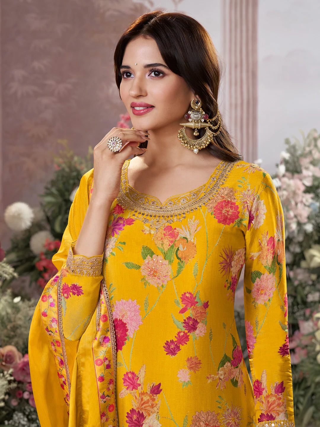 Rehana Palazzo Suit - Roop Darshan