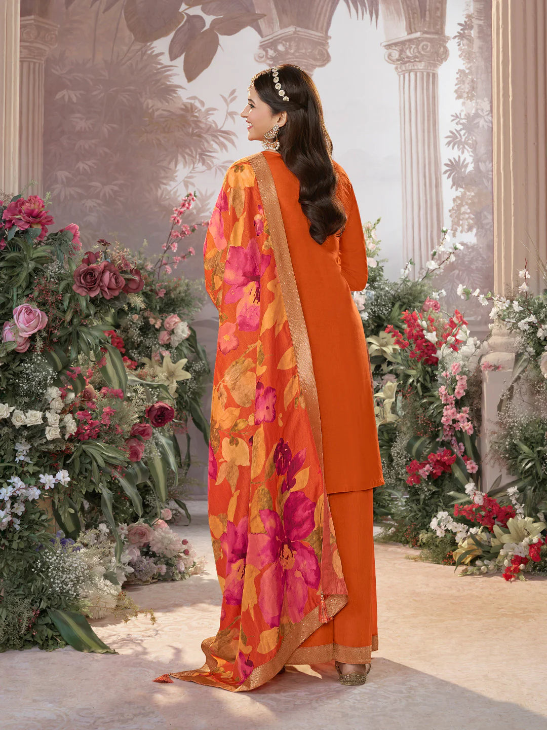 Leena Palazzo Suit - Roop Darshan