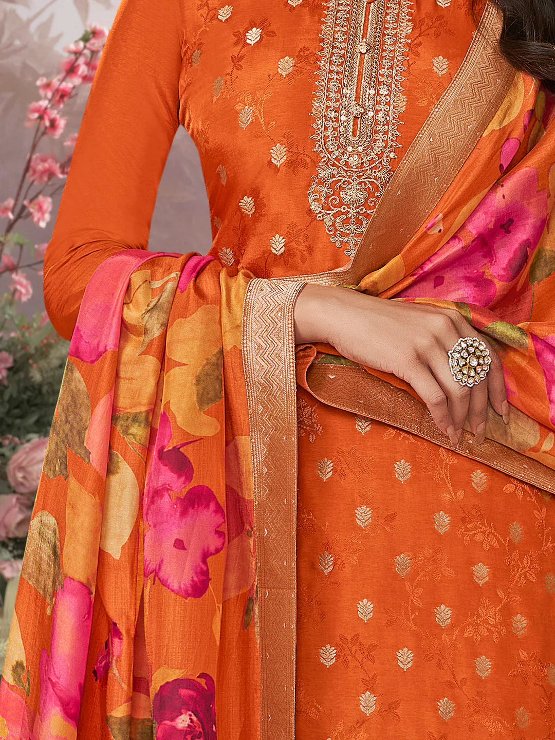 Leena Palazzo Suit - Roop Darshan