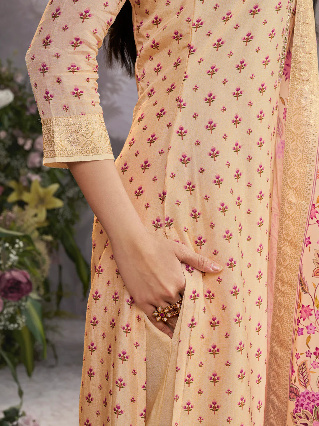 Amaira Straight Suit - Roop Darshan