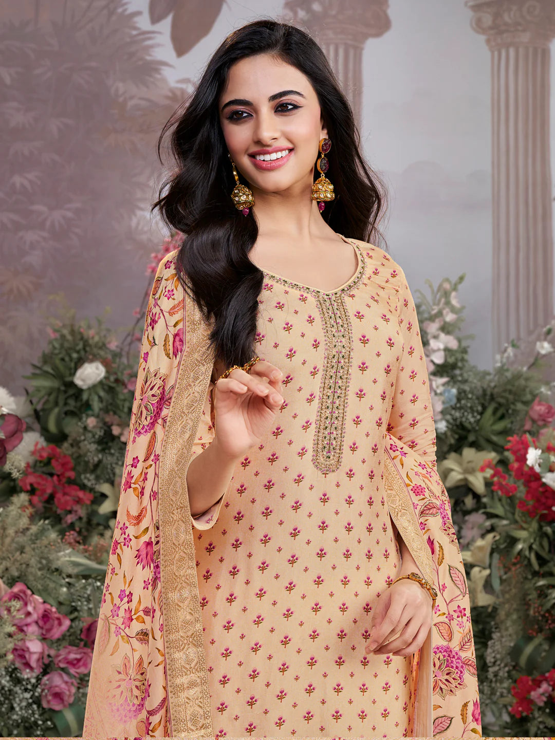 Amaira Straight Suit - Roop Darshan