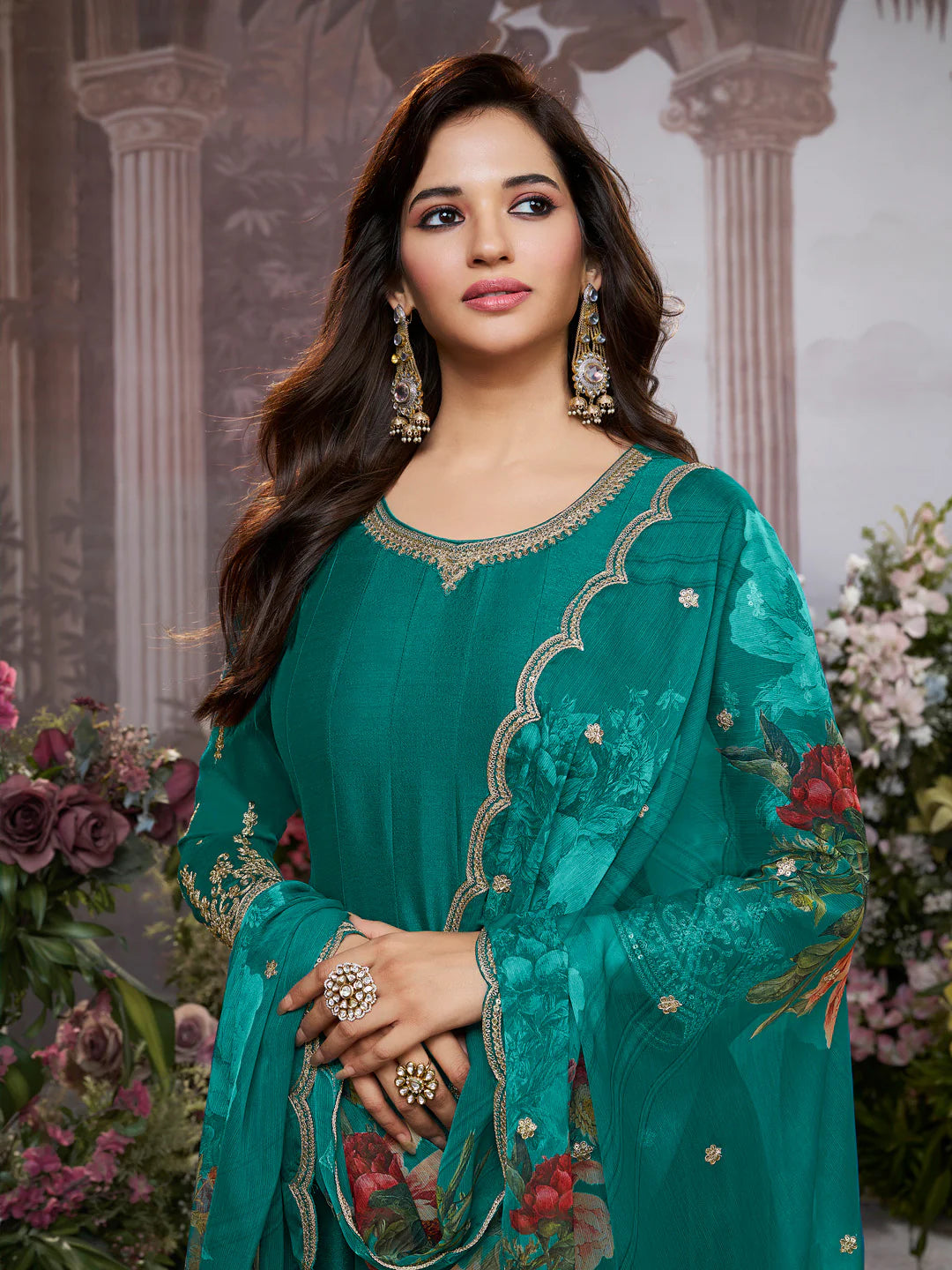 Heena Flair Suit - Roop Darshan