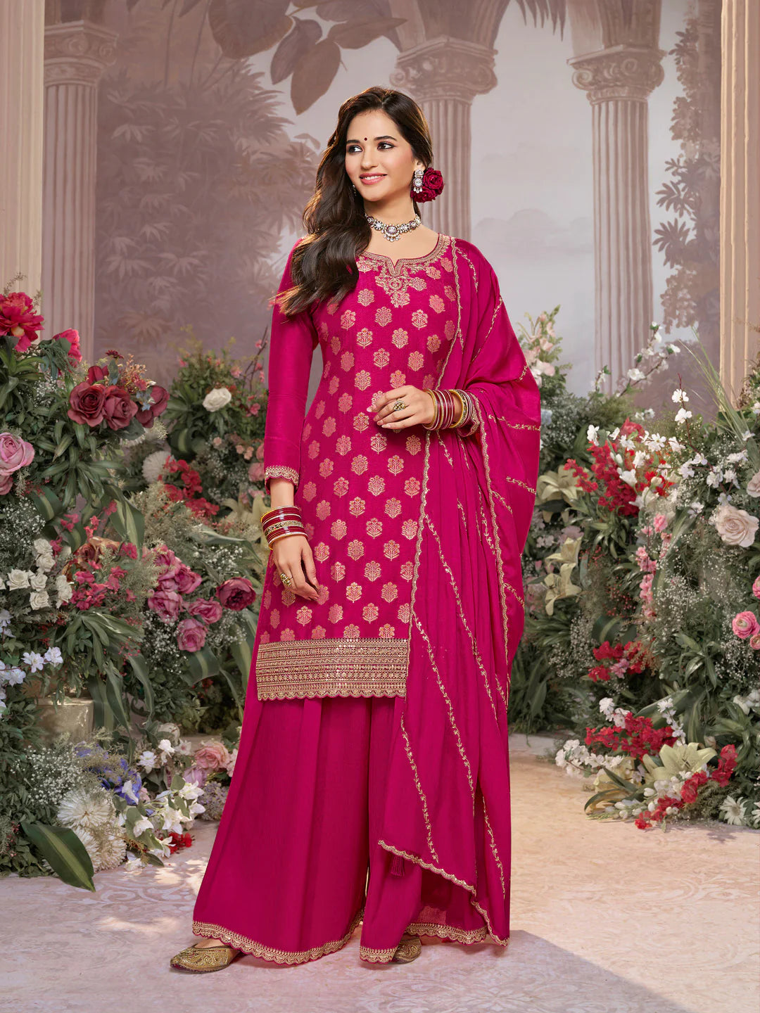 Disha Palazzo Suit - Roop Darshan