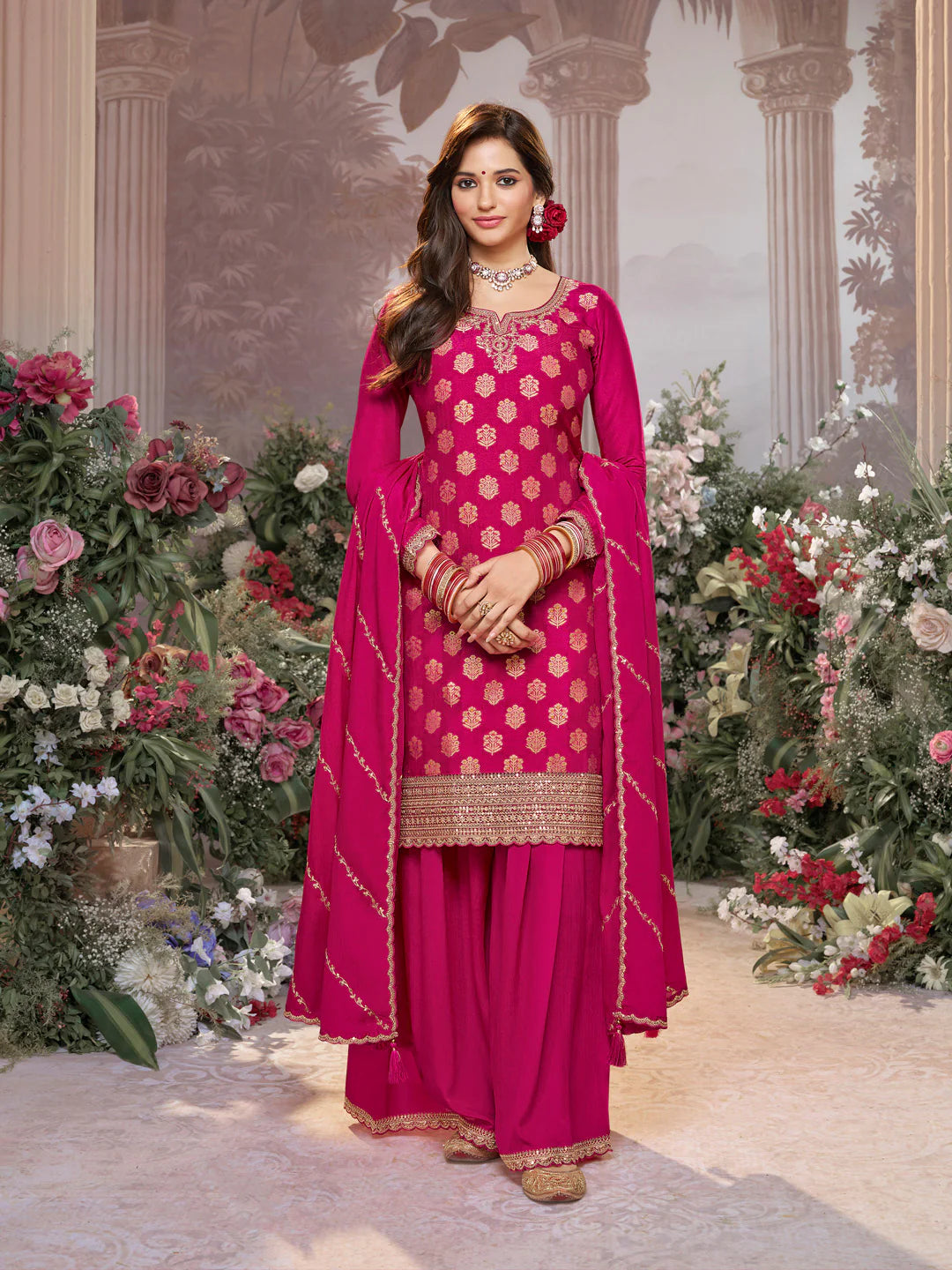 Disha Palazzo Suit - Roop Darshan