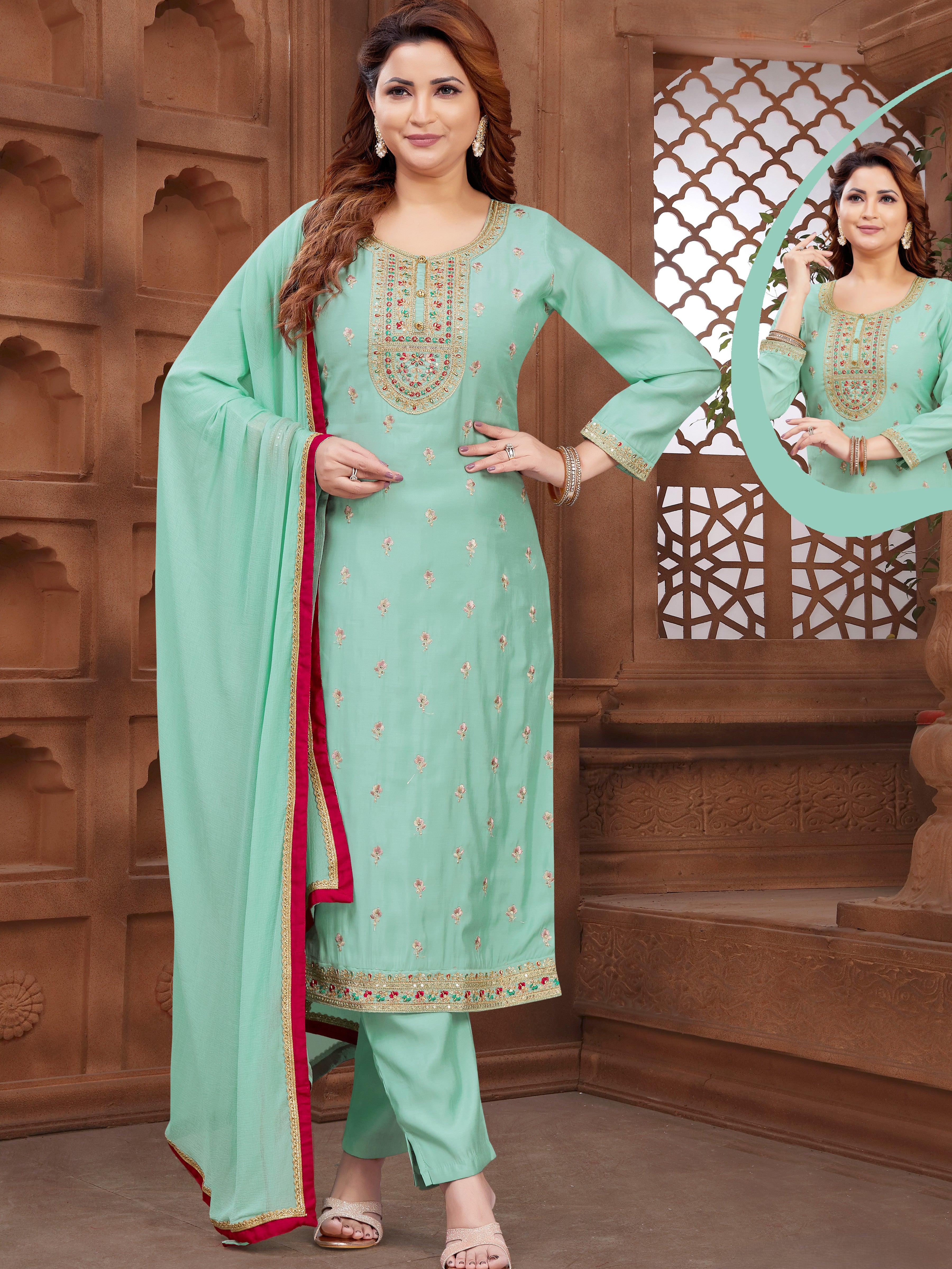 Mahi Kamiz & Pant - Roop Darshan
