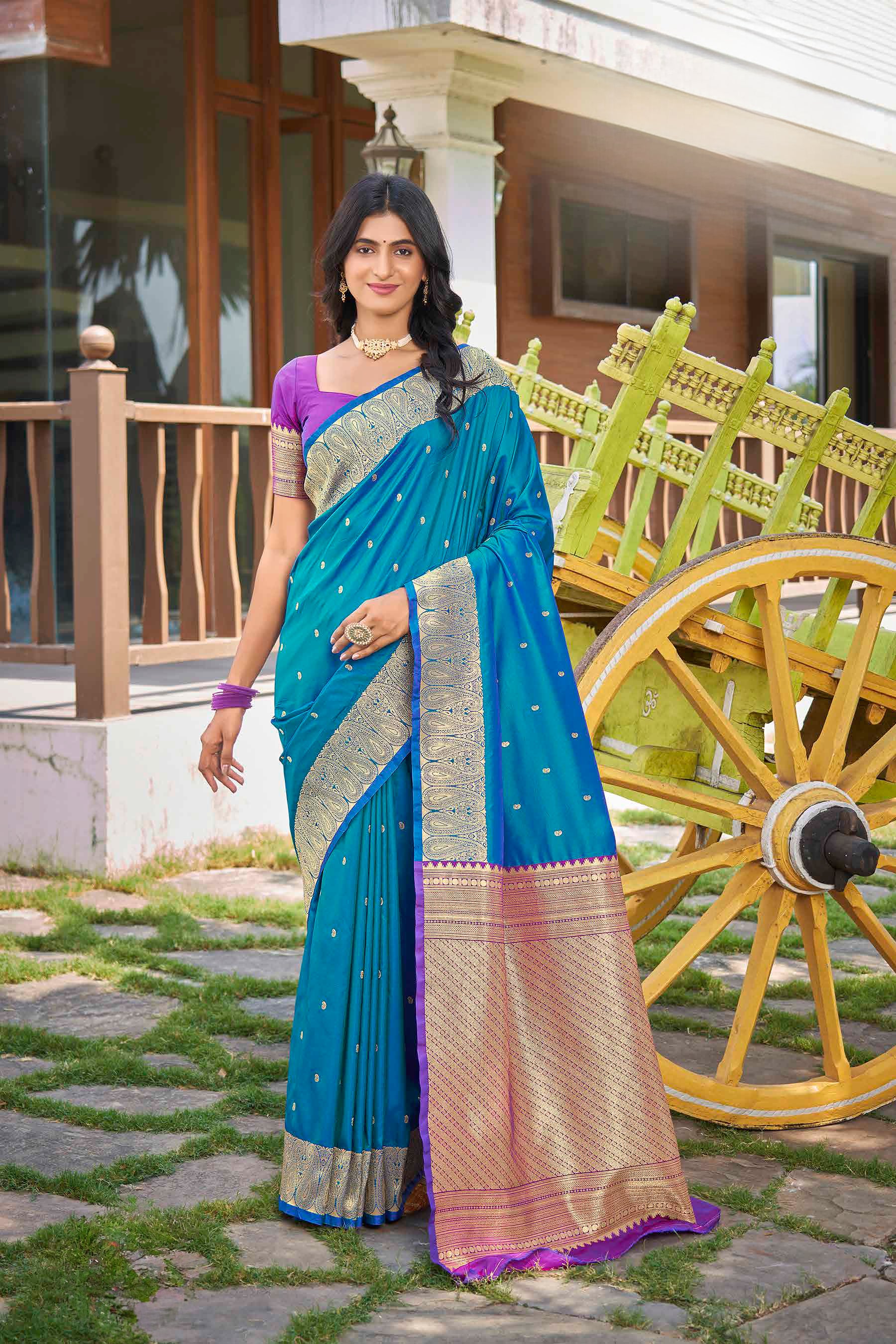 Bhavna Weaving Silk Saree - Roop Darshan