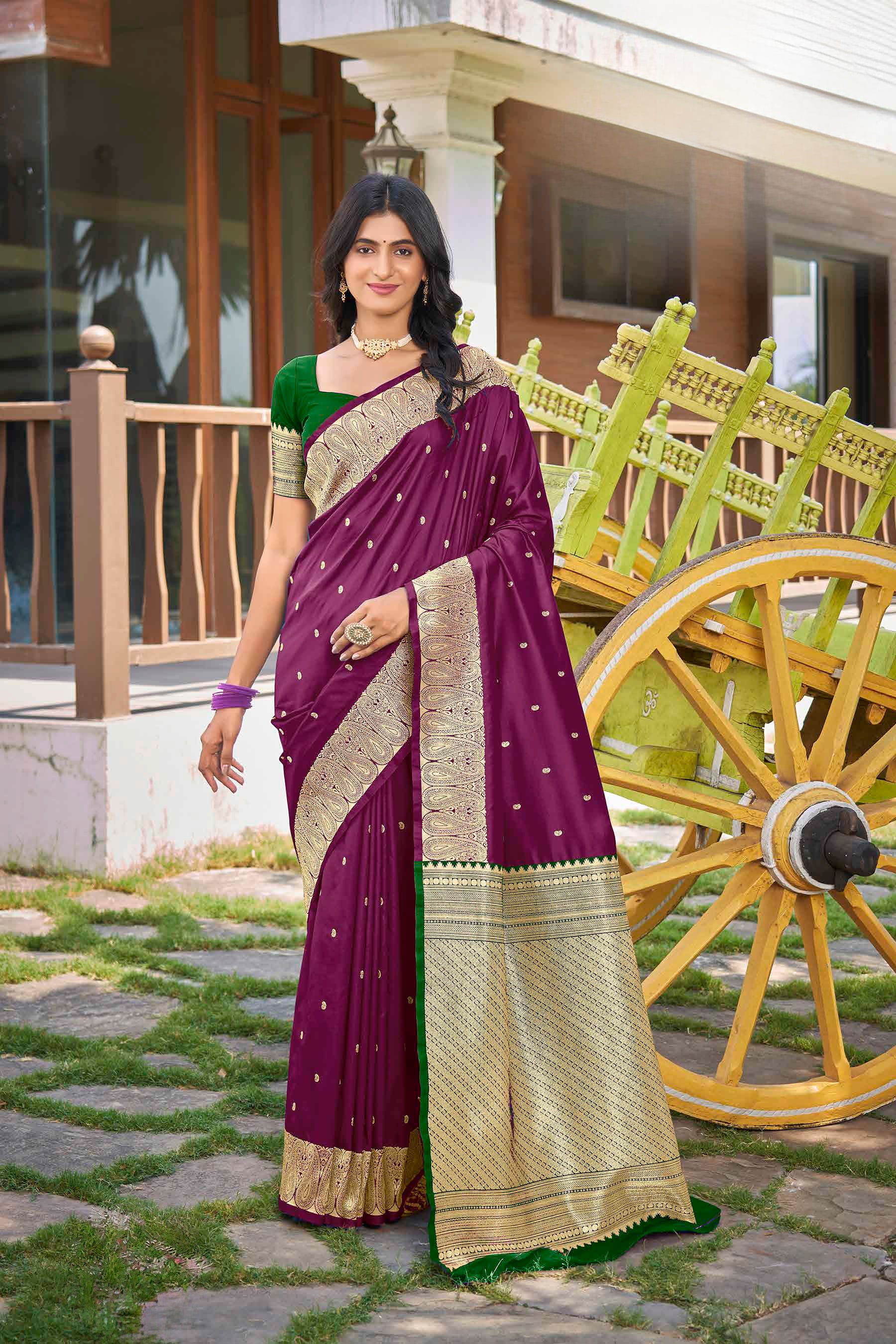 Bhavna Weaving Silk Saree - Roop Darshan