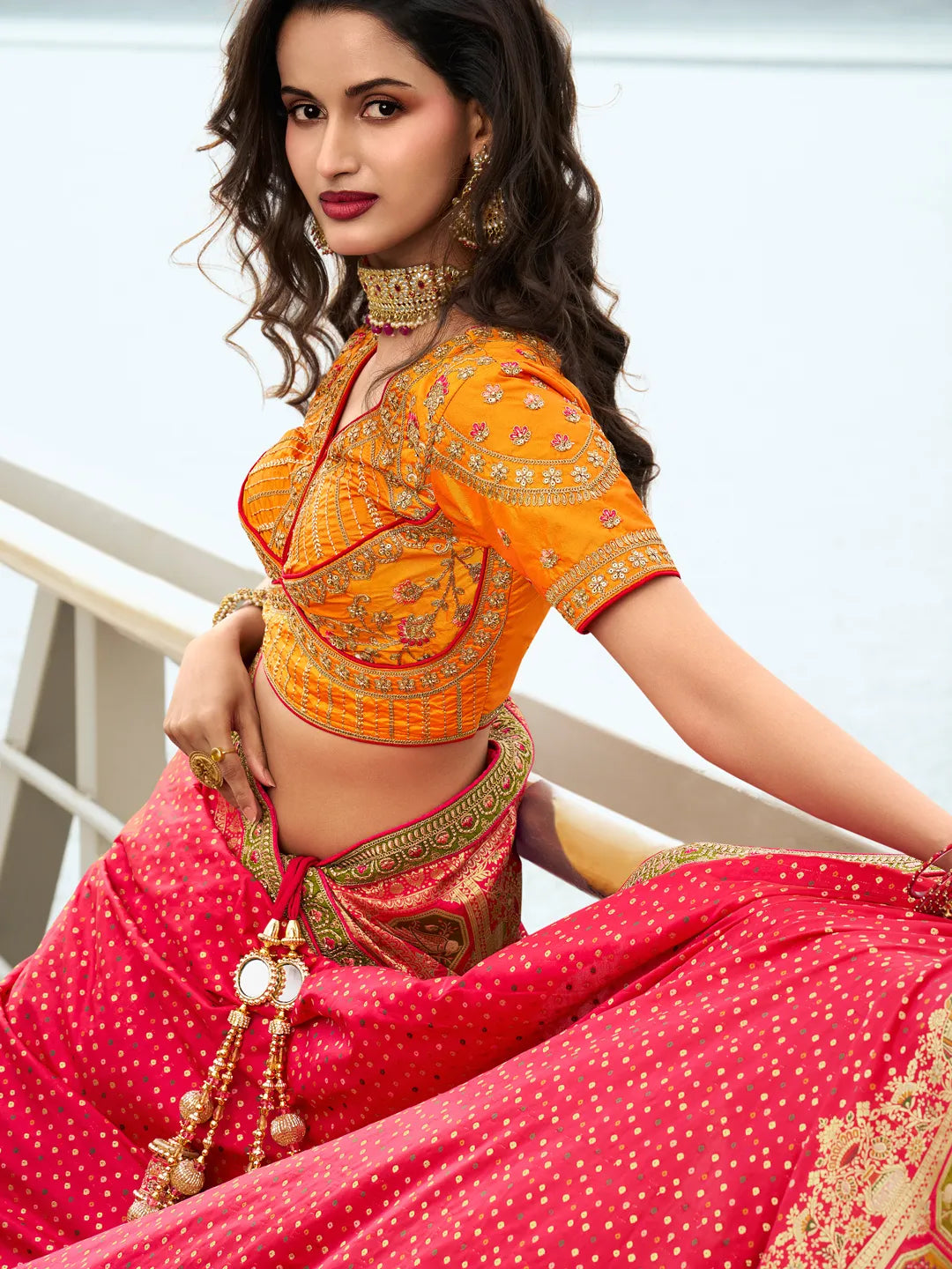 Kamari Unstitched Lehenga Choli - Roop Darshan