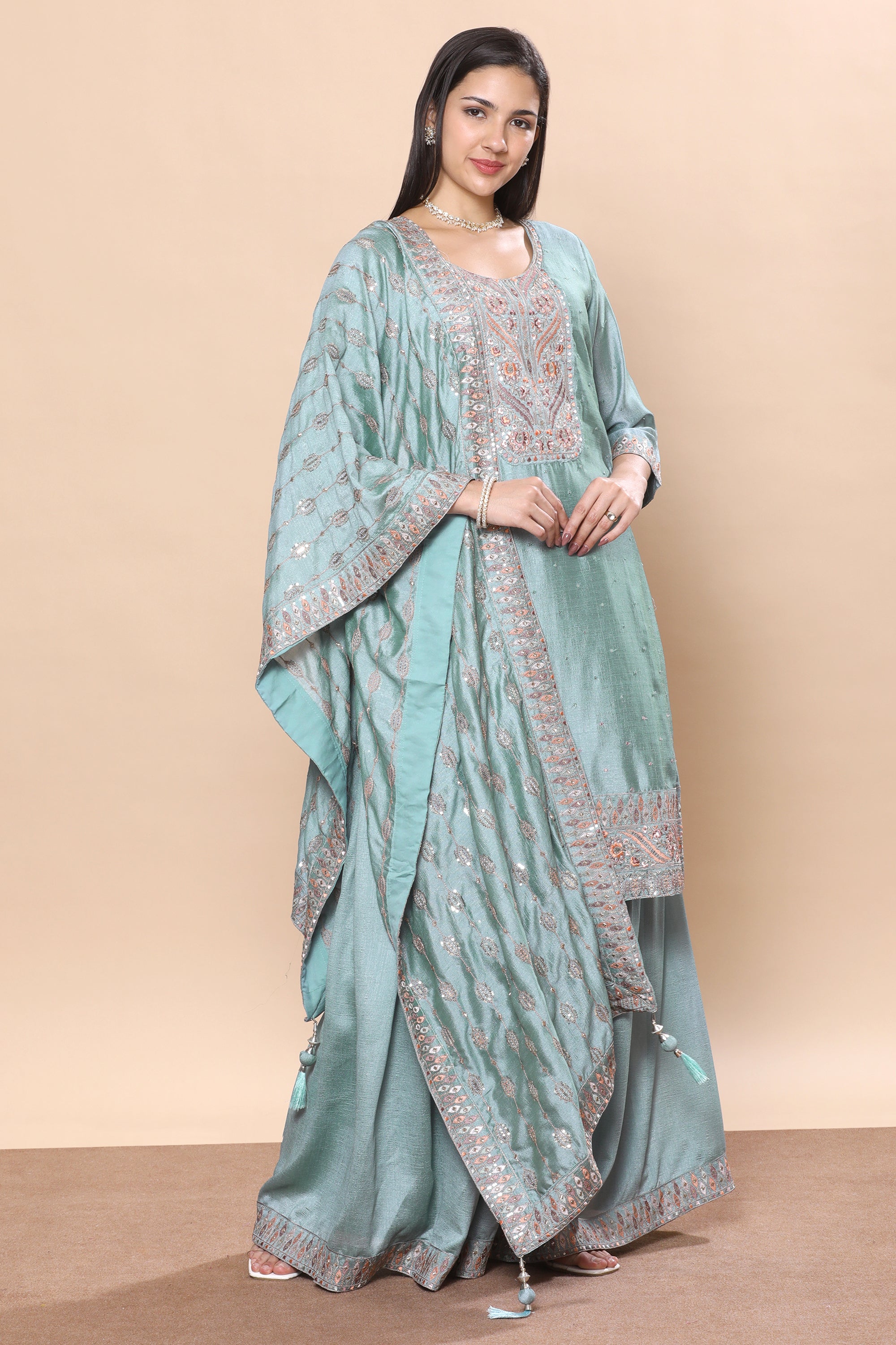 Bindiya Palazzo Suit - Roop Darshan