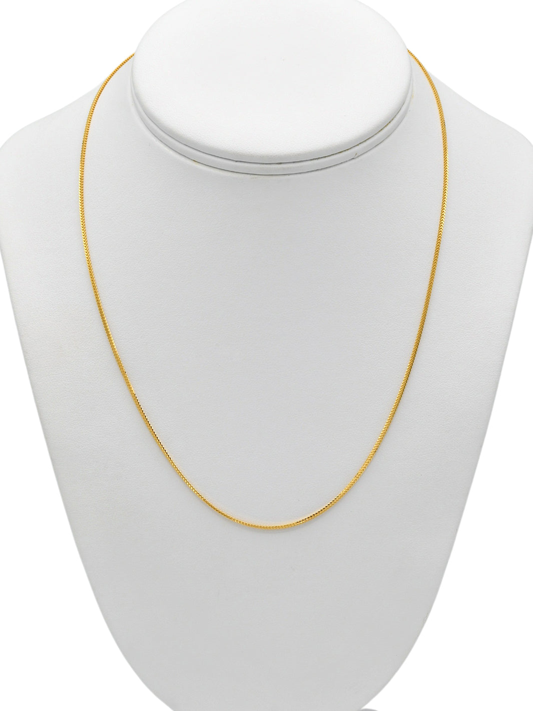 22ct Gold Hollow Foxtail Chain 4.51 GMS 50 CM - Roop Darshan