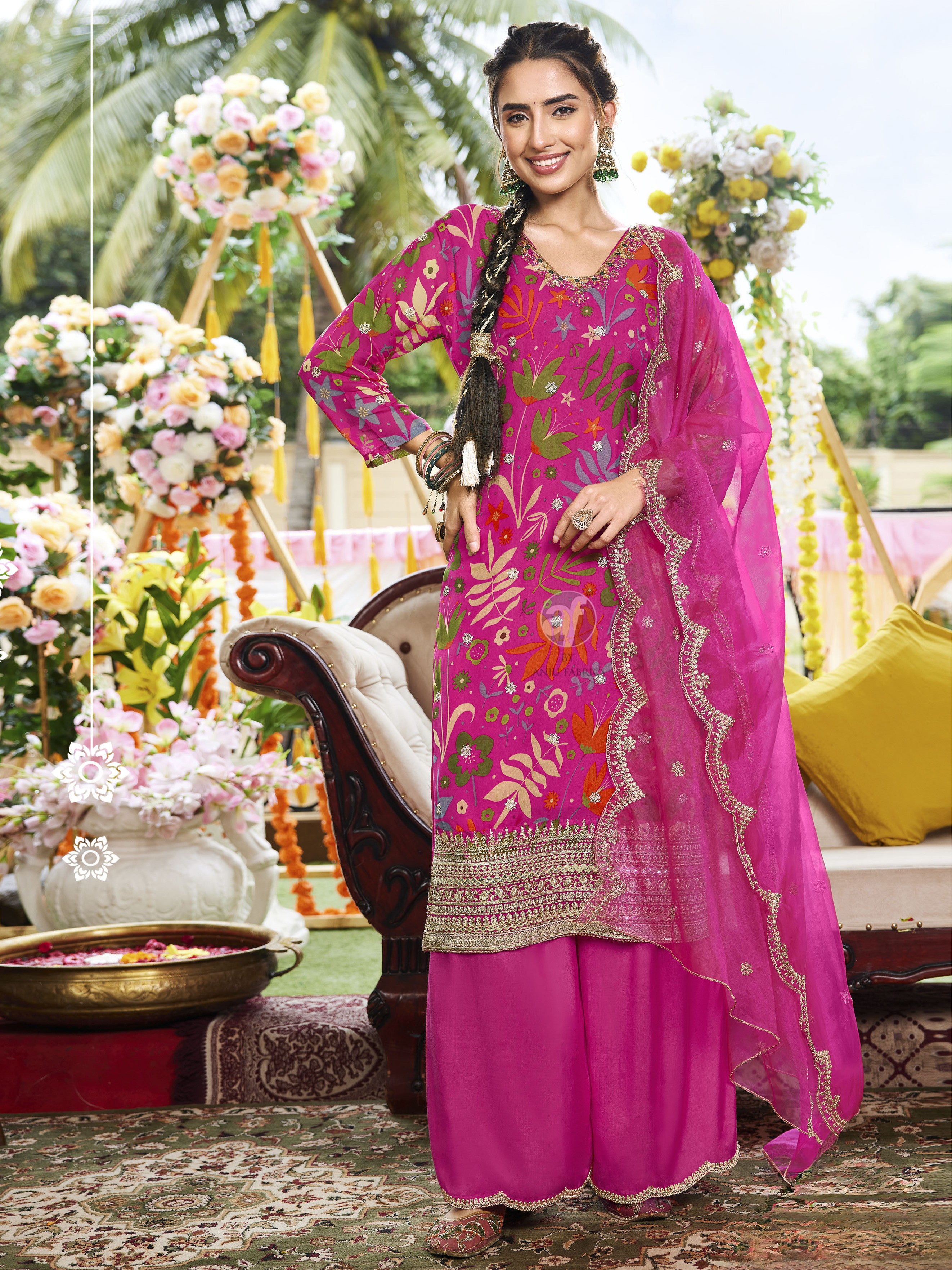 Laila Palazzo Suit - Roop Darshan