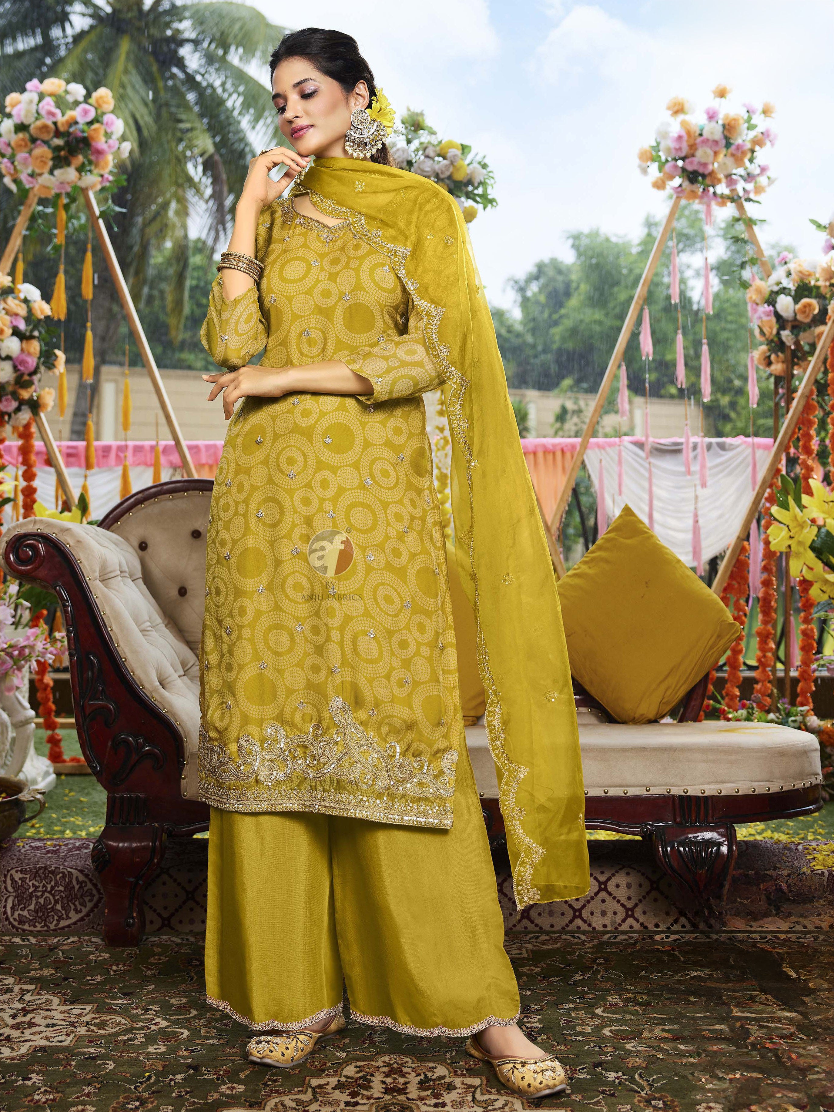 Laila Palazzo Suit - Roop Darshan