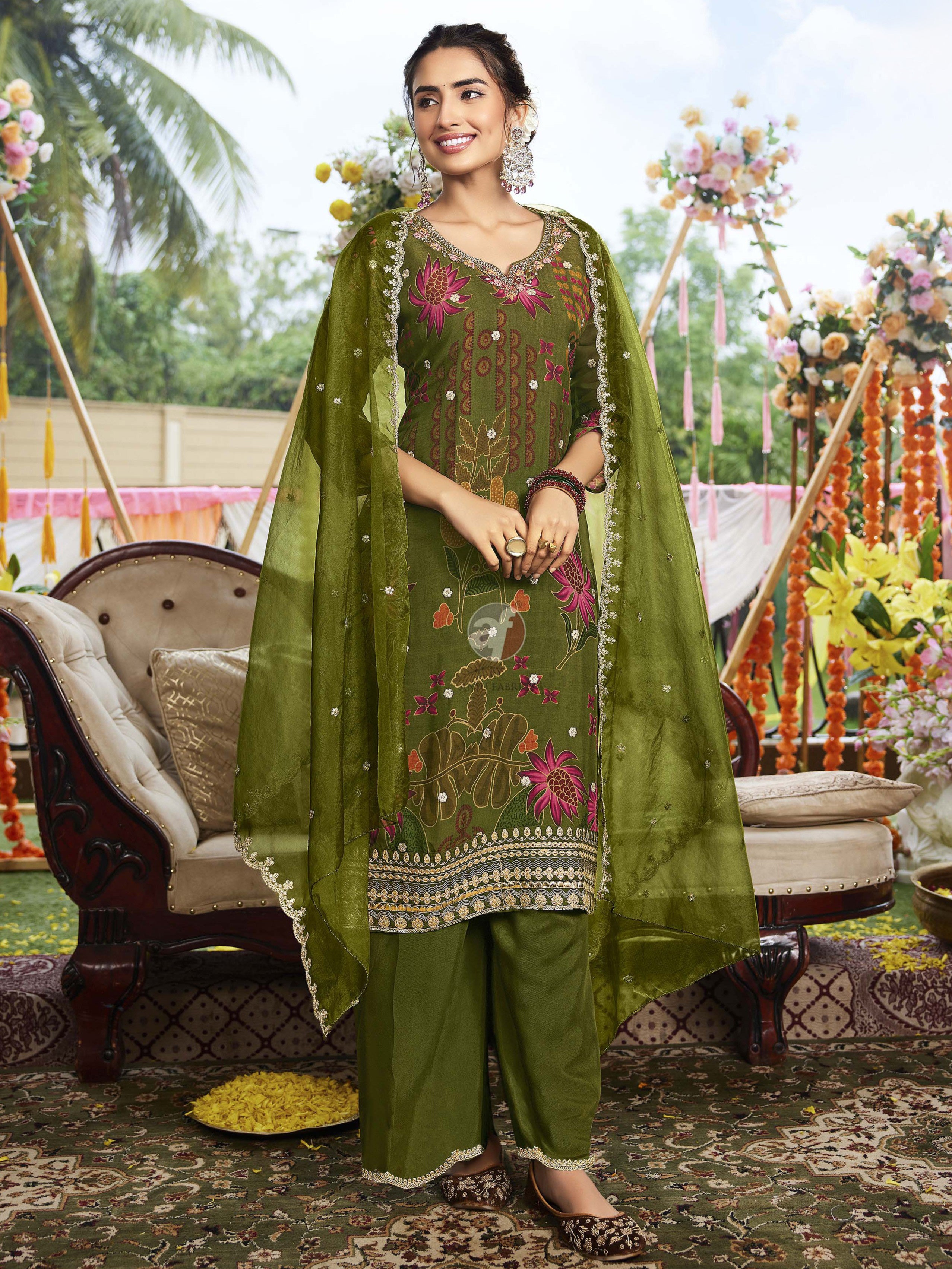 Laila Palazzo Suit - Roop Darshan