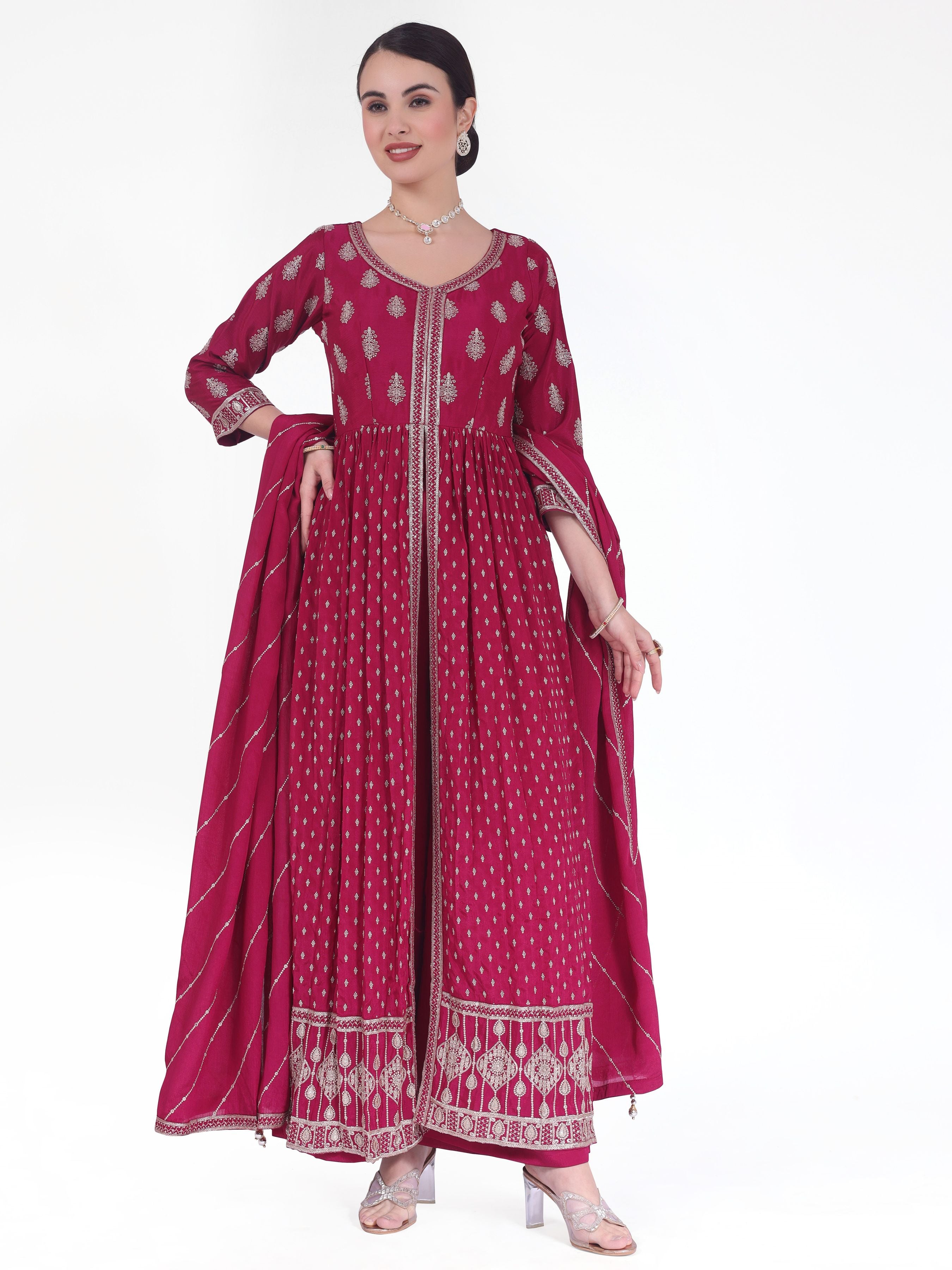 Arpita Plazzo Suit - Roop Darshan