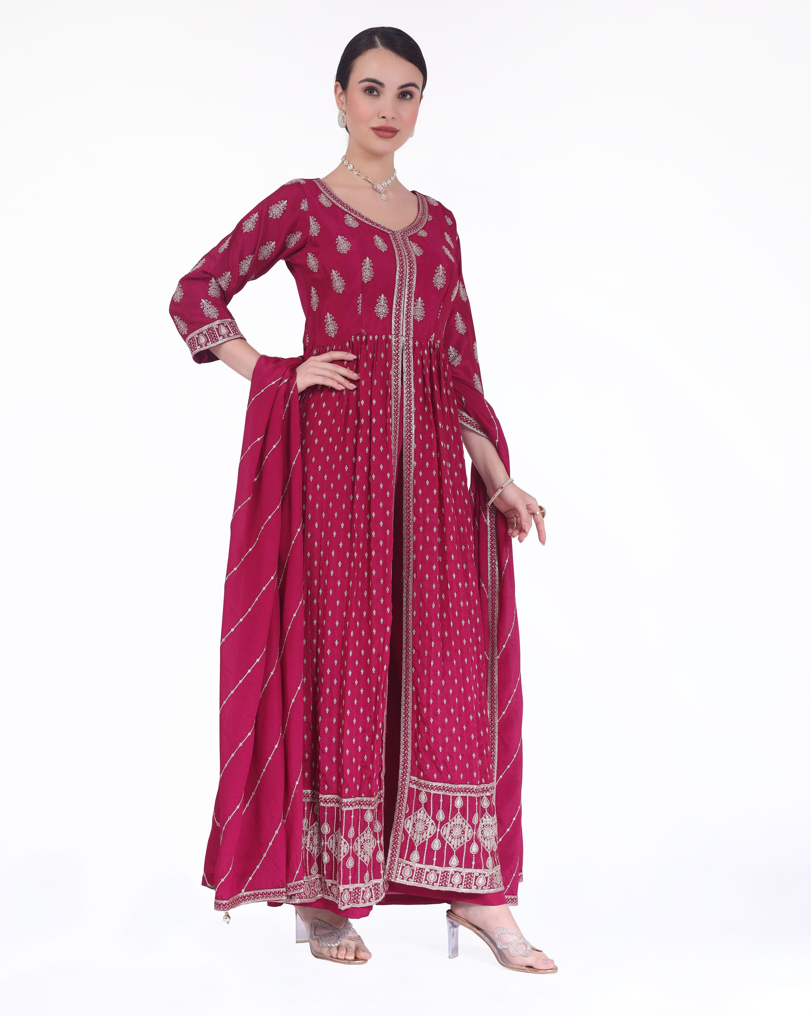 Arpita Plazzo Suit - Roop Darshan