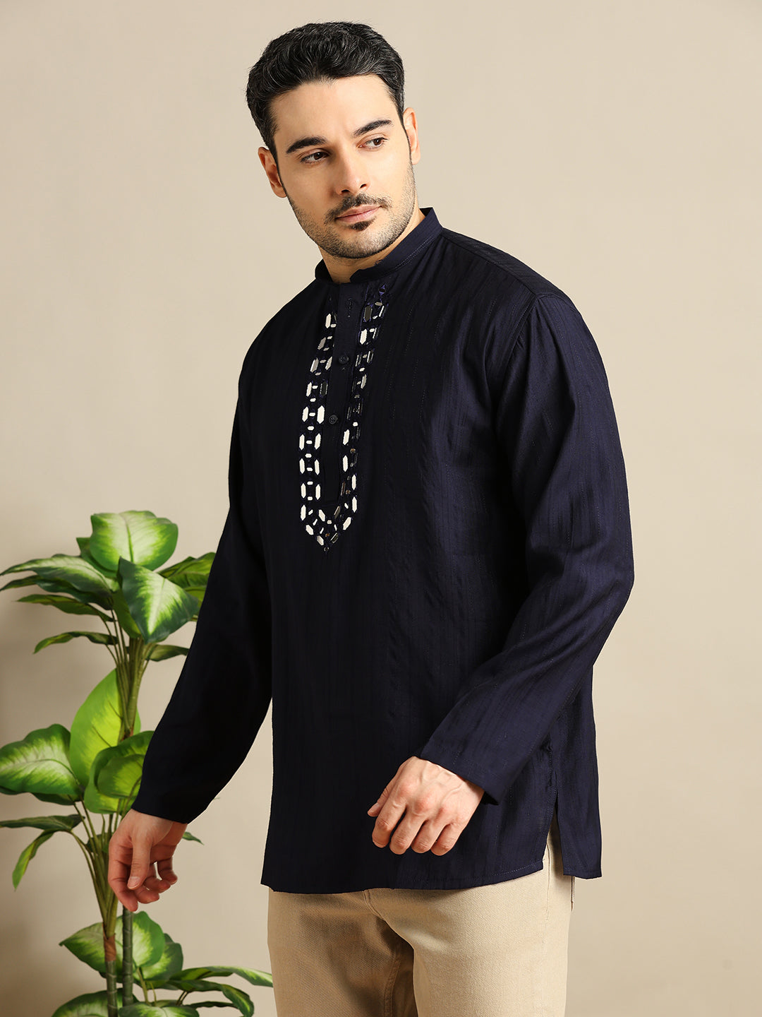 Silk Embroidery Short Kurti