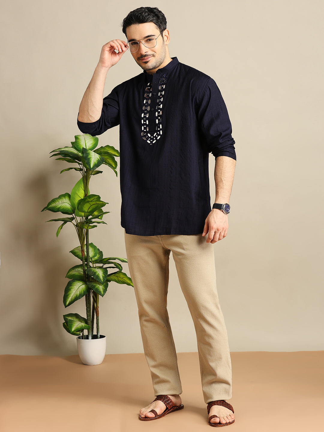 Silk Embroidery Short Kurti