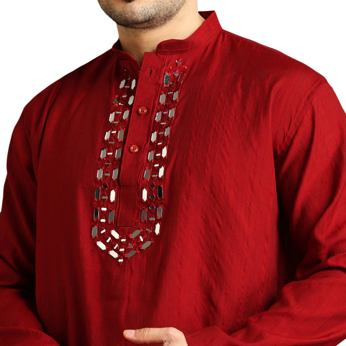 Silk Embroidery Short Kurti