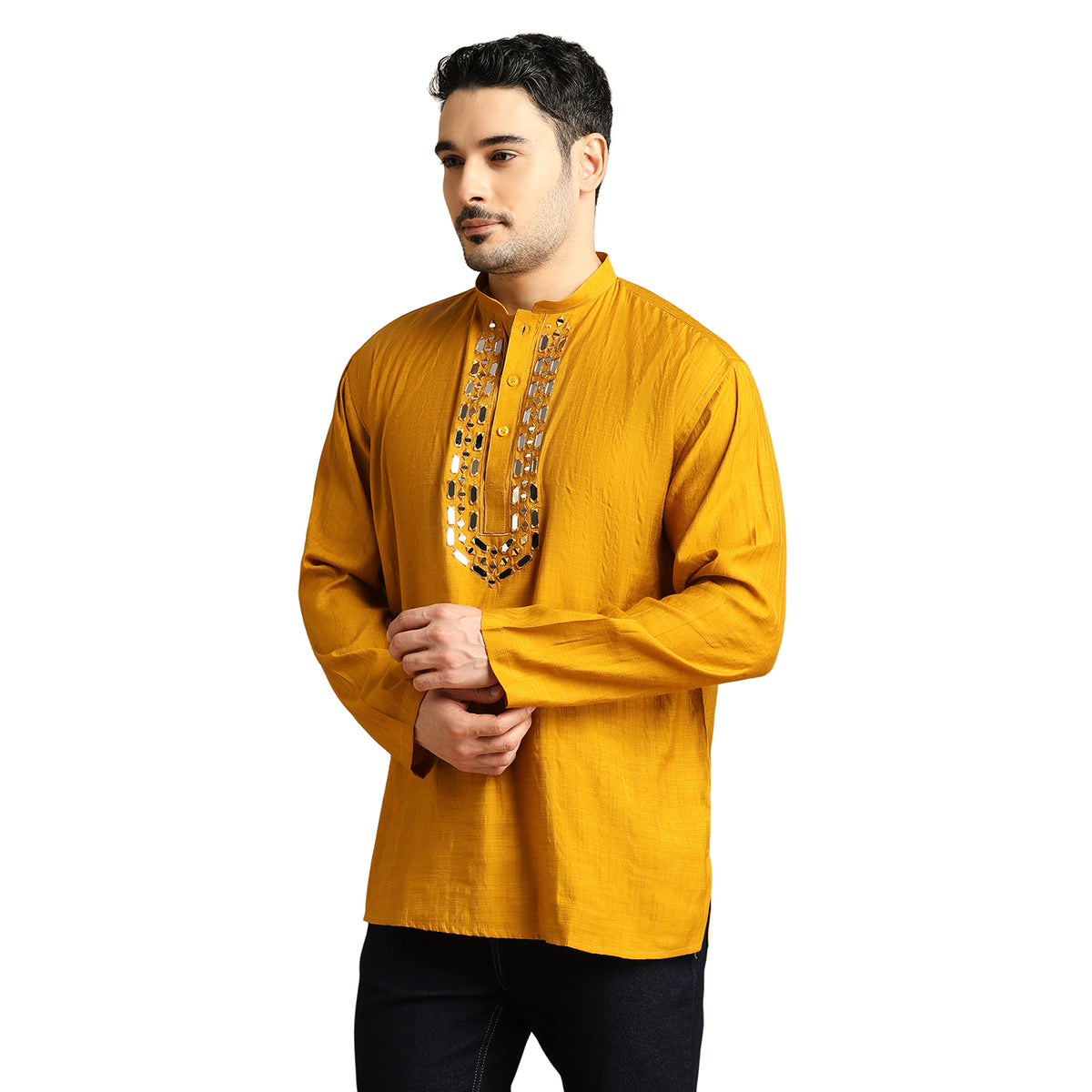 Silk Embroidery Short Kurti