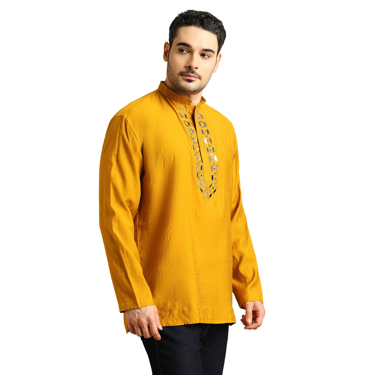 Silk Embroidery Short Kurti