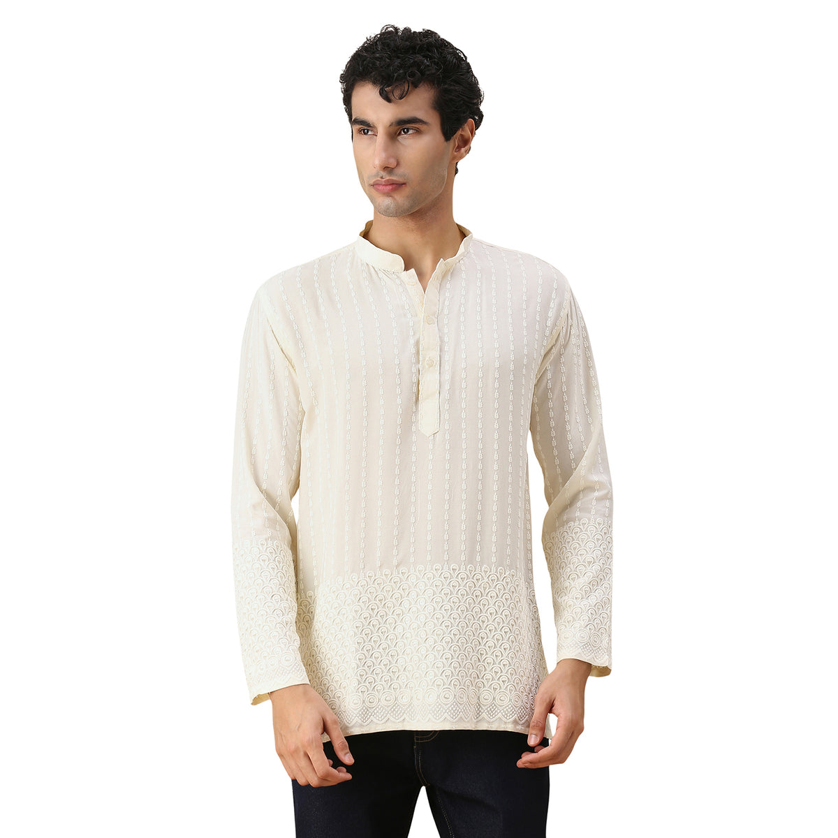 Amol Chikankari Short Kurta