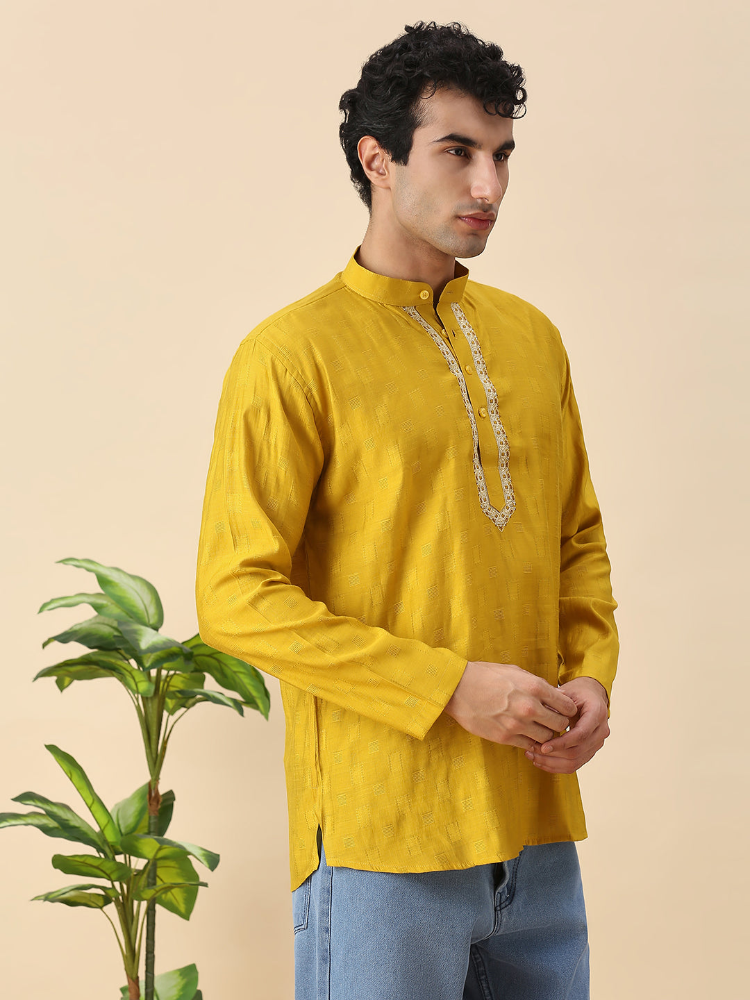 Rudran Silk Short Kurta