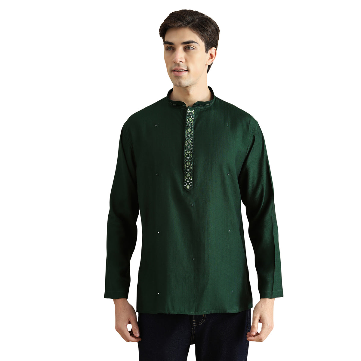 Roman Silk Resham Kurta