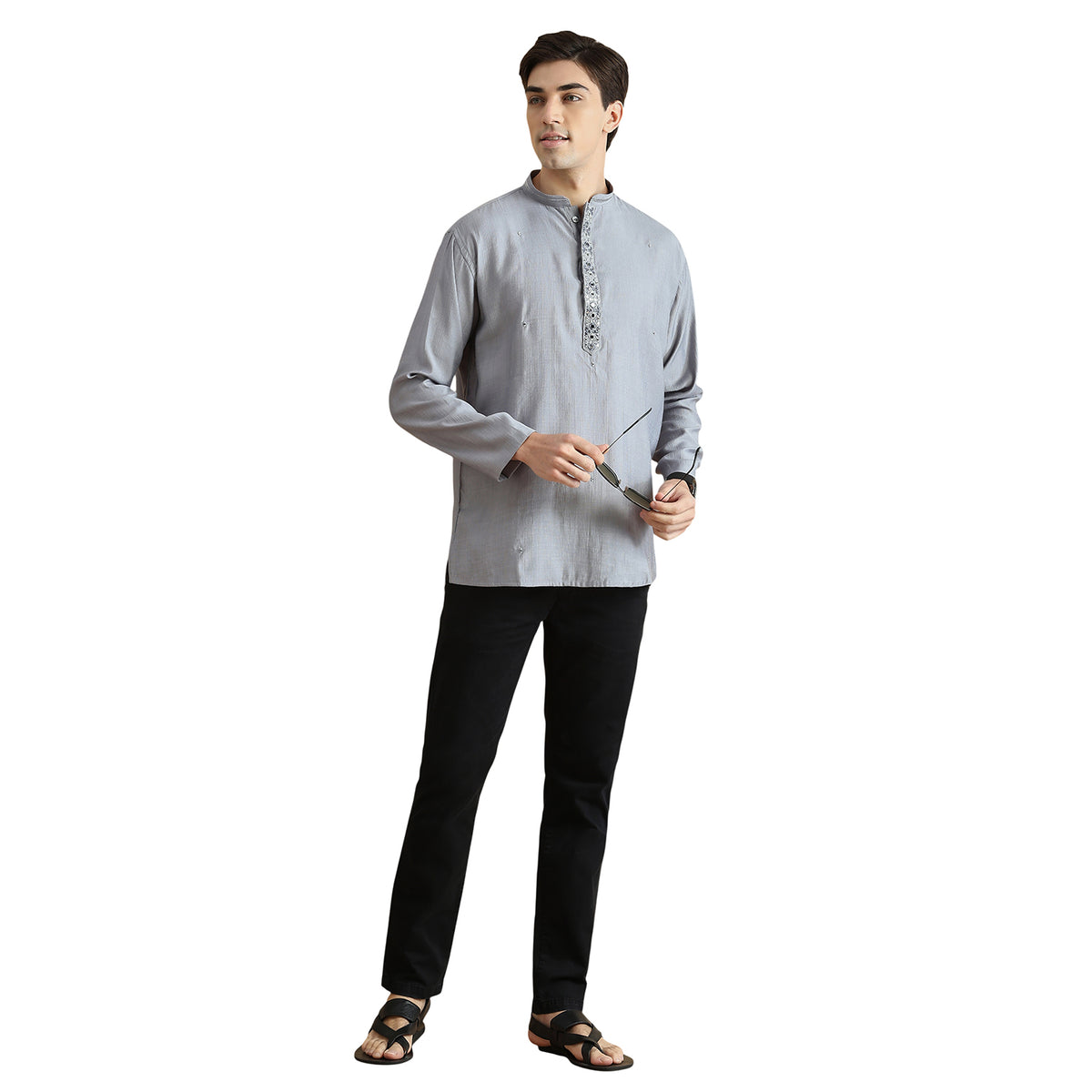 Roman Silk Resham Kurta