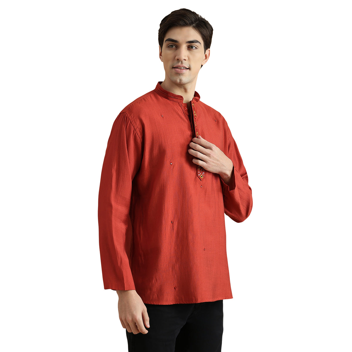 Roman Silk Resham Kurta