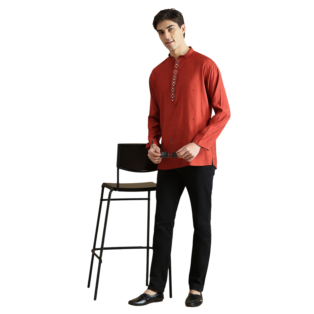 Roman Silk Resham Kurta