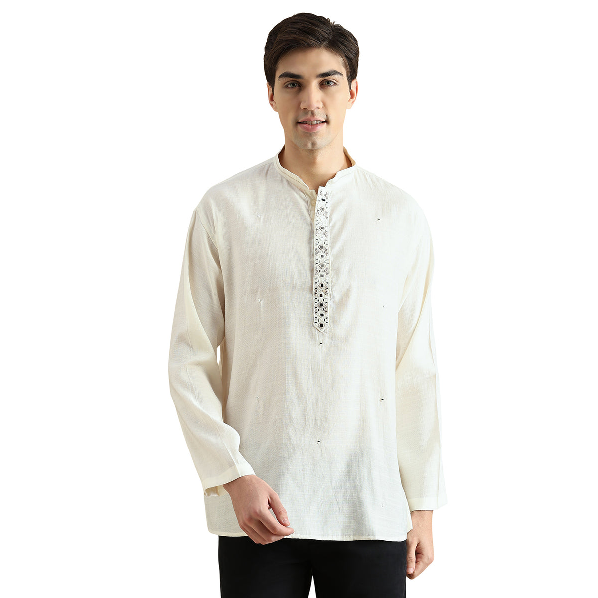 Roman Silk Resham Kurta
