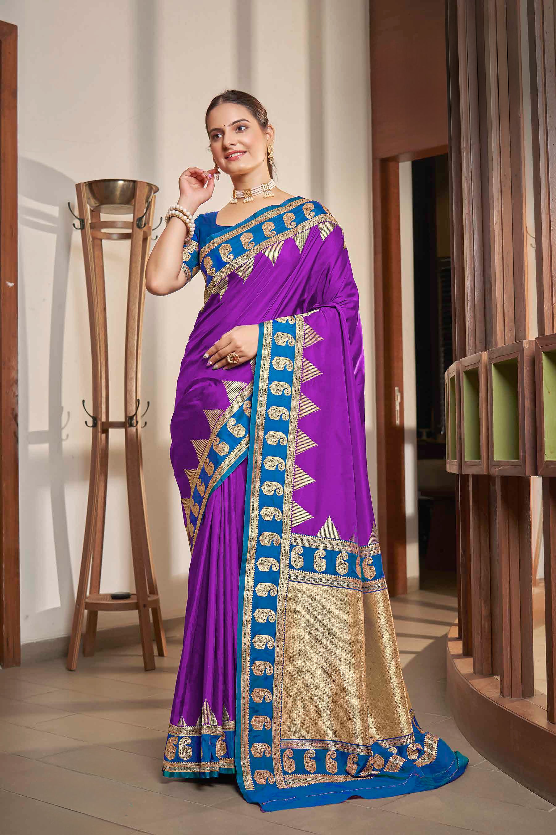 Gauri Weaving Silk Saree - Roop Darshan